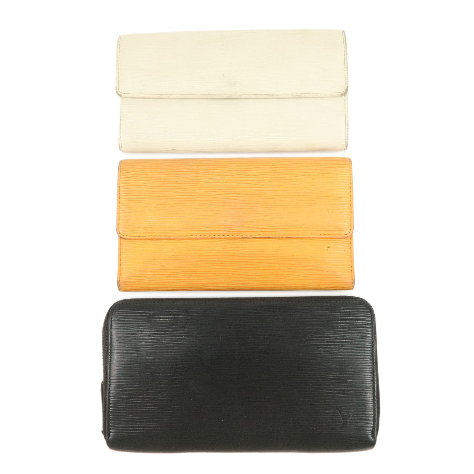 Louis Vuitton Set of 3 Epi Long Wallet M6516J M6338H M63852 Used