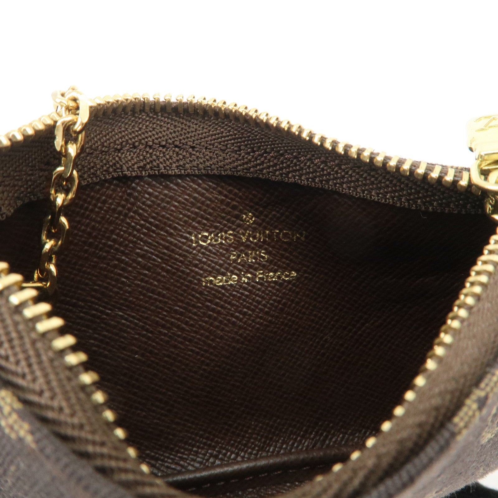 Louis Vuitton Monogram Mini Lin Pochette Cles Coin Case M95230