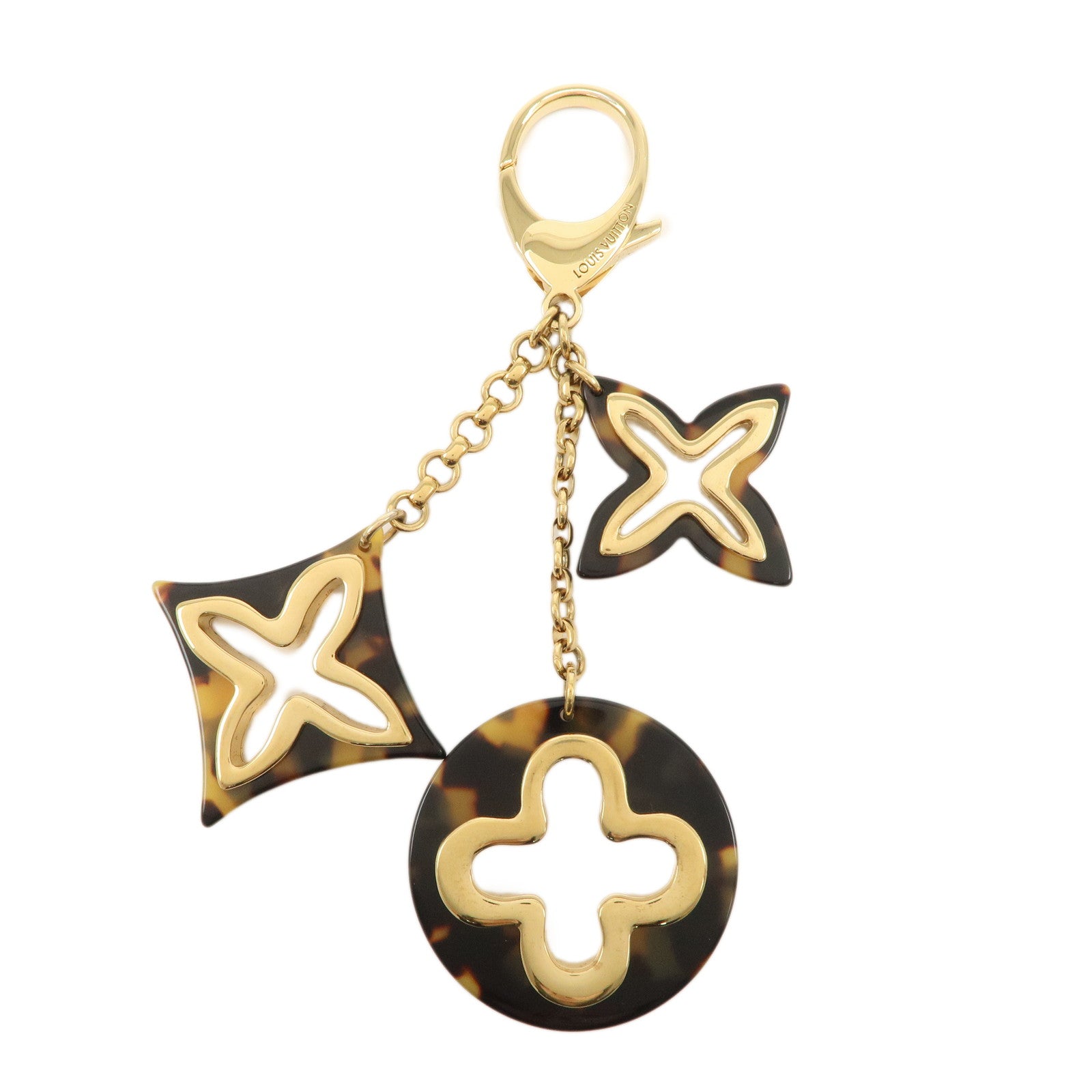 Louis Vuitton Bijou Sac Insolence Bag Charm Gold Brown M65844