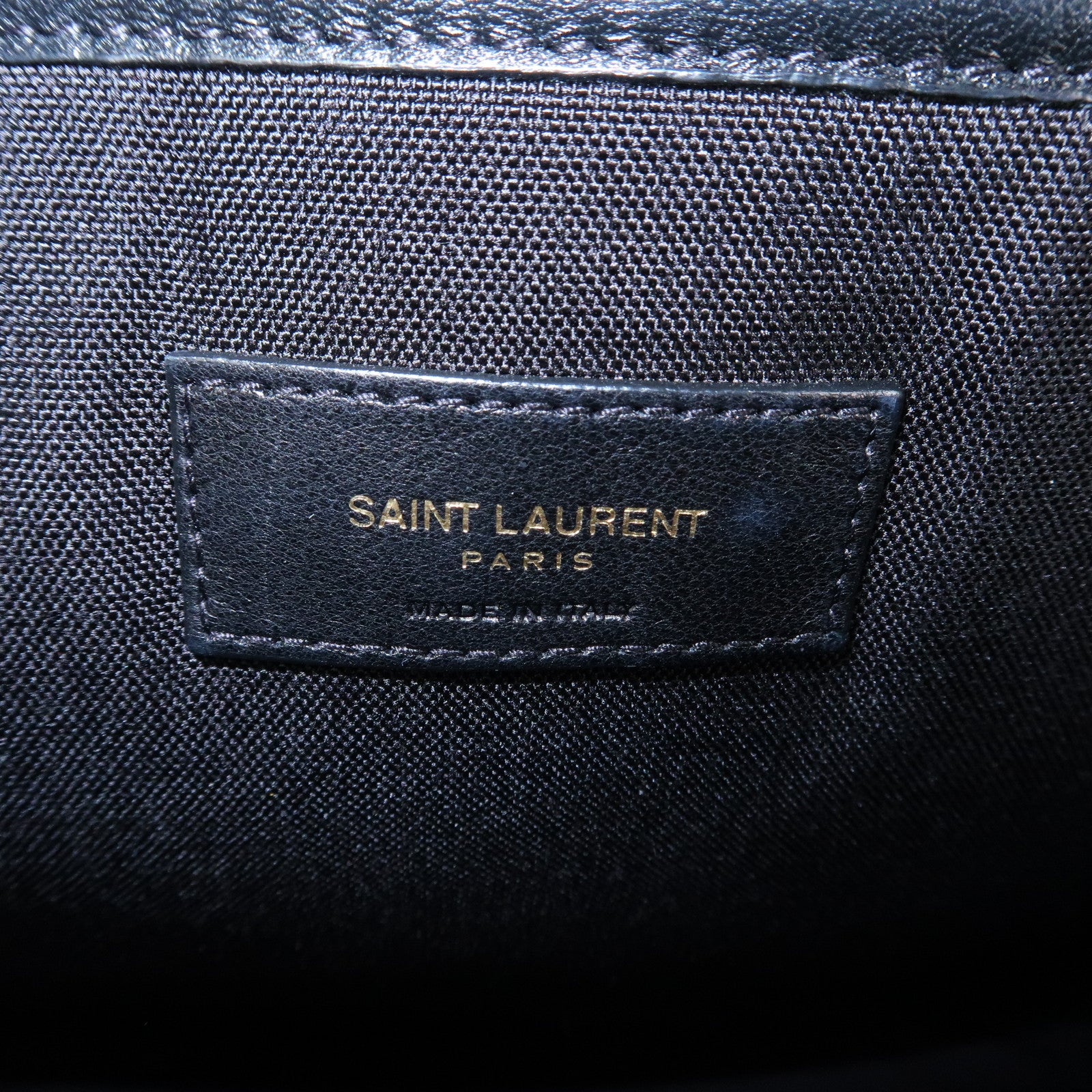 SAINT LAURENT PARIS PVC Leather Backpack Rucksuck Animal 534967