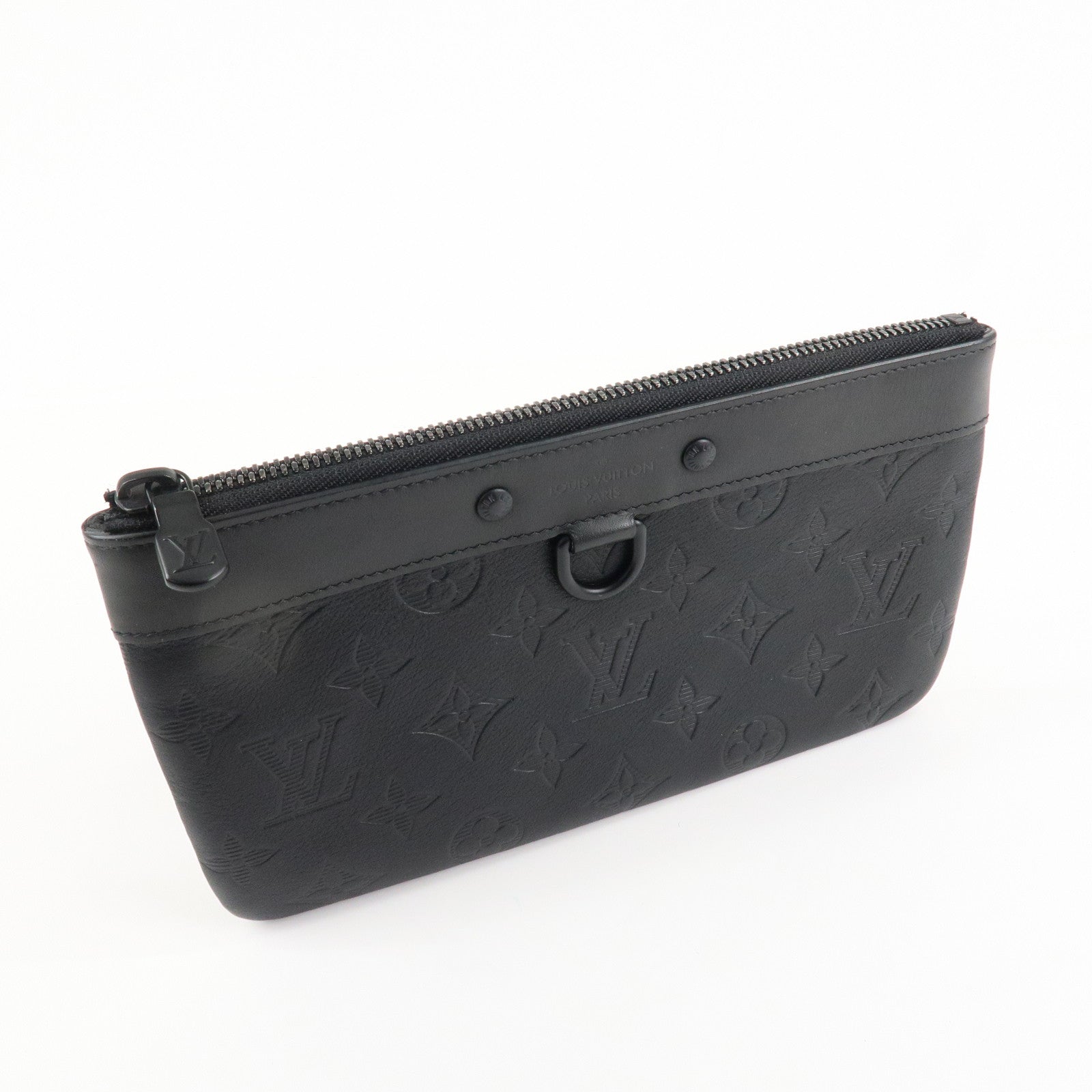 Louis Vuitton Monogram Shadow Pochette Discovery PM Black M44335 Used