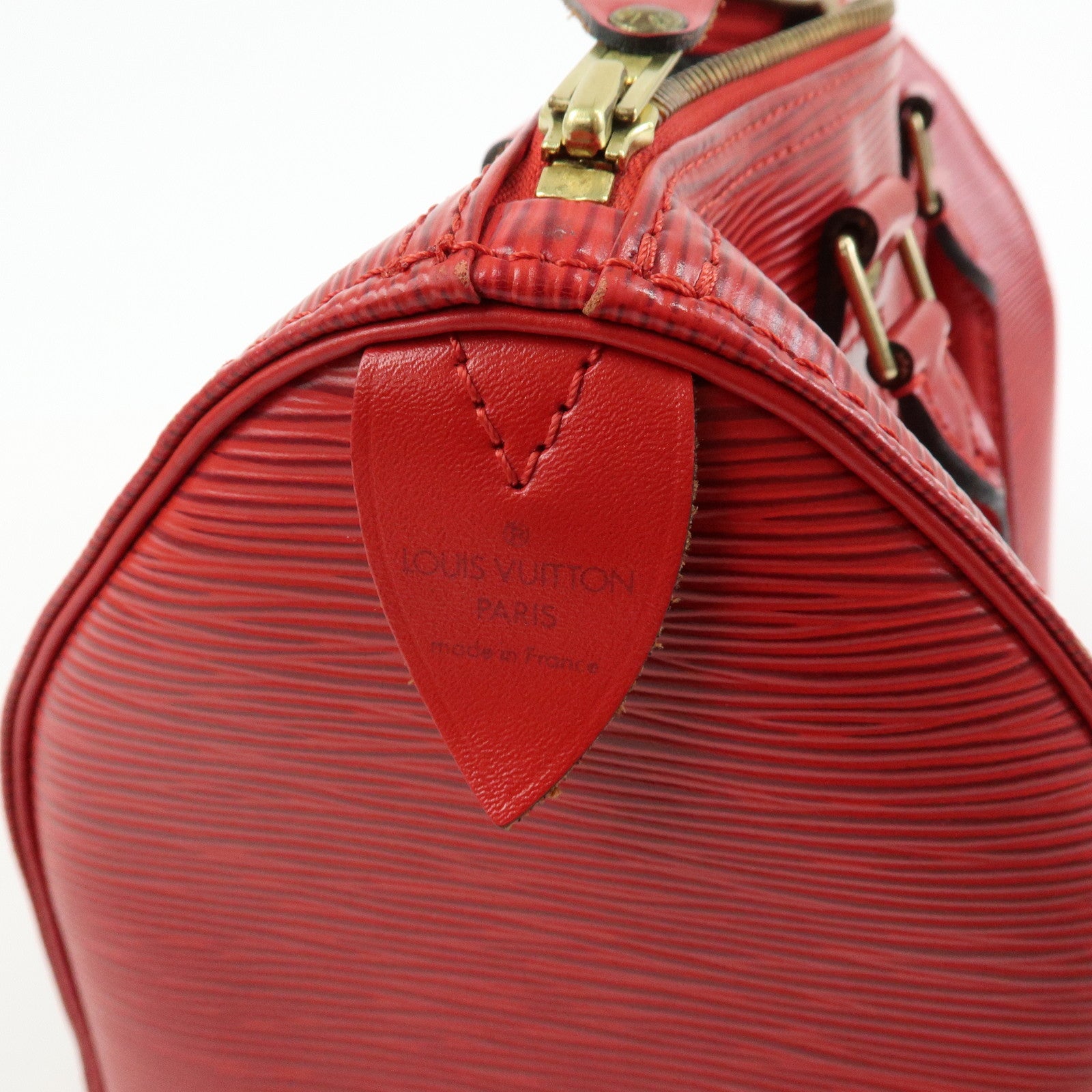 Louis Vuitton Epi Speedy 25 Boston Hand Bag Castilian Red M43017
