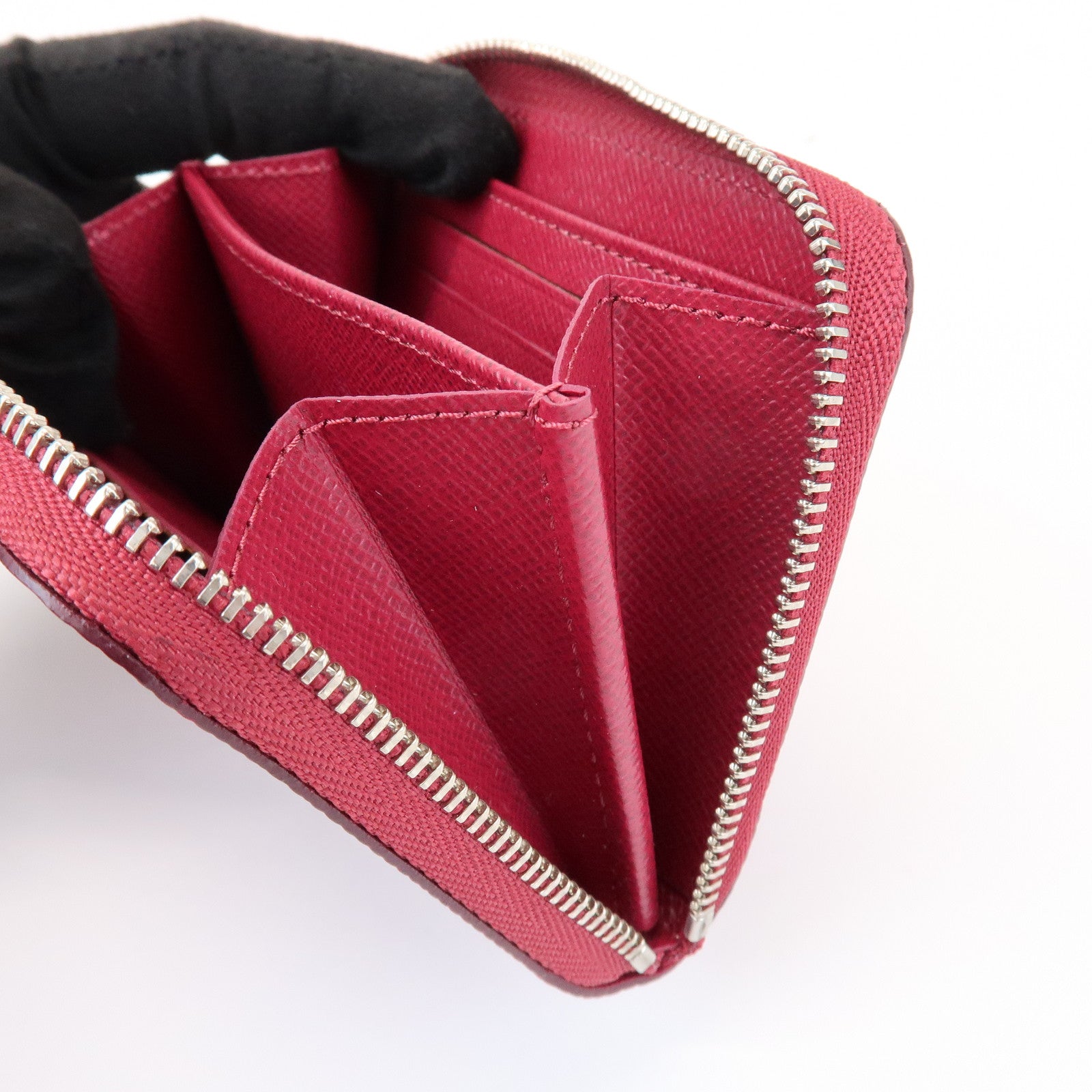 Louis Vuitton Epi Leather Zippy Coin Purse Coin Case Fuchsia M60383