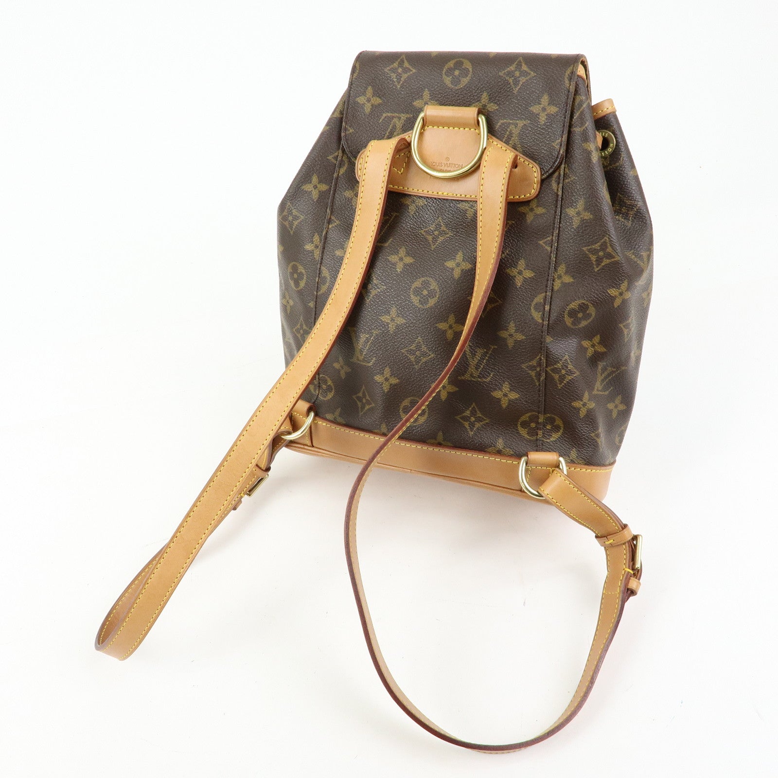 Louis Vuitton Monogram Montsouris MM Backpack Rucksack Brown M51136
