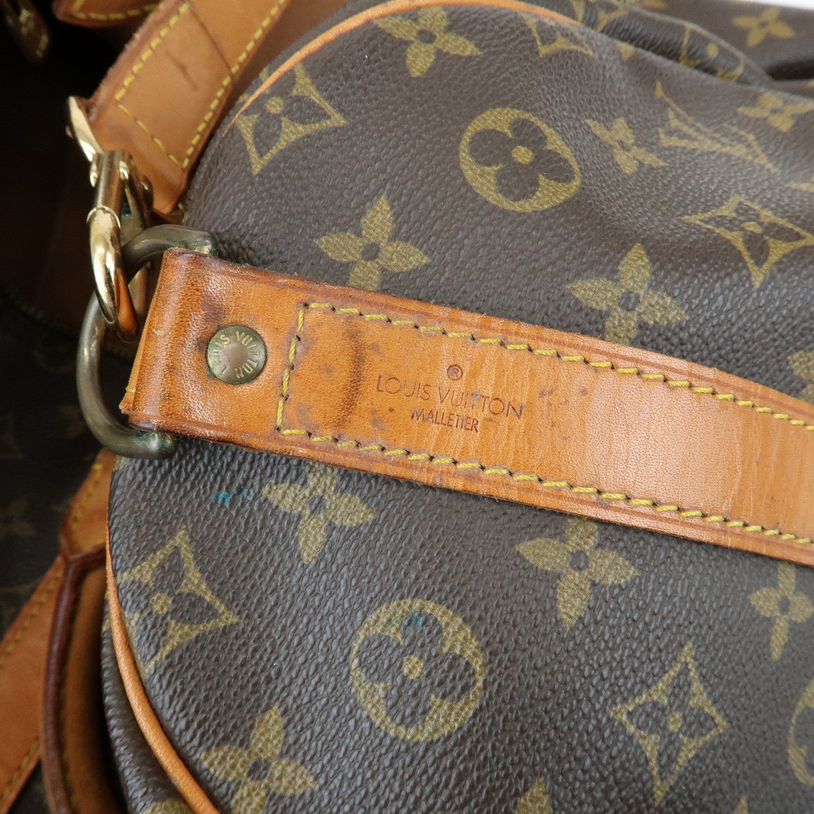 Louis Vuitton Monogram Keep All Bandouliere 55 Boston Bag M41414
