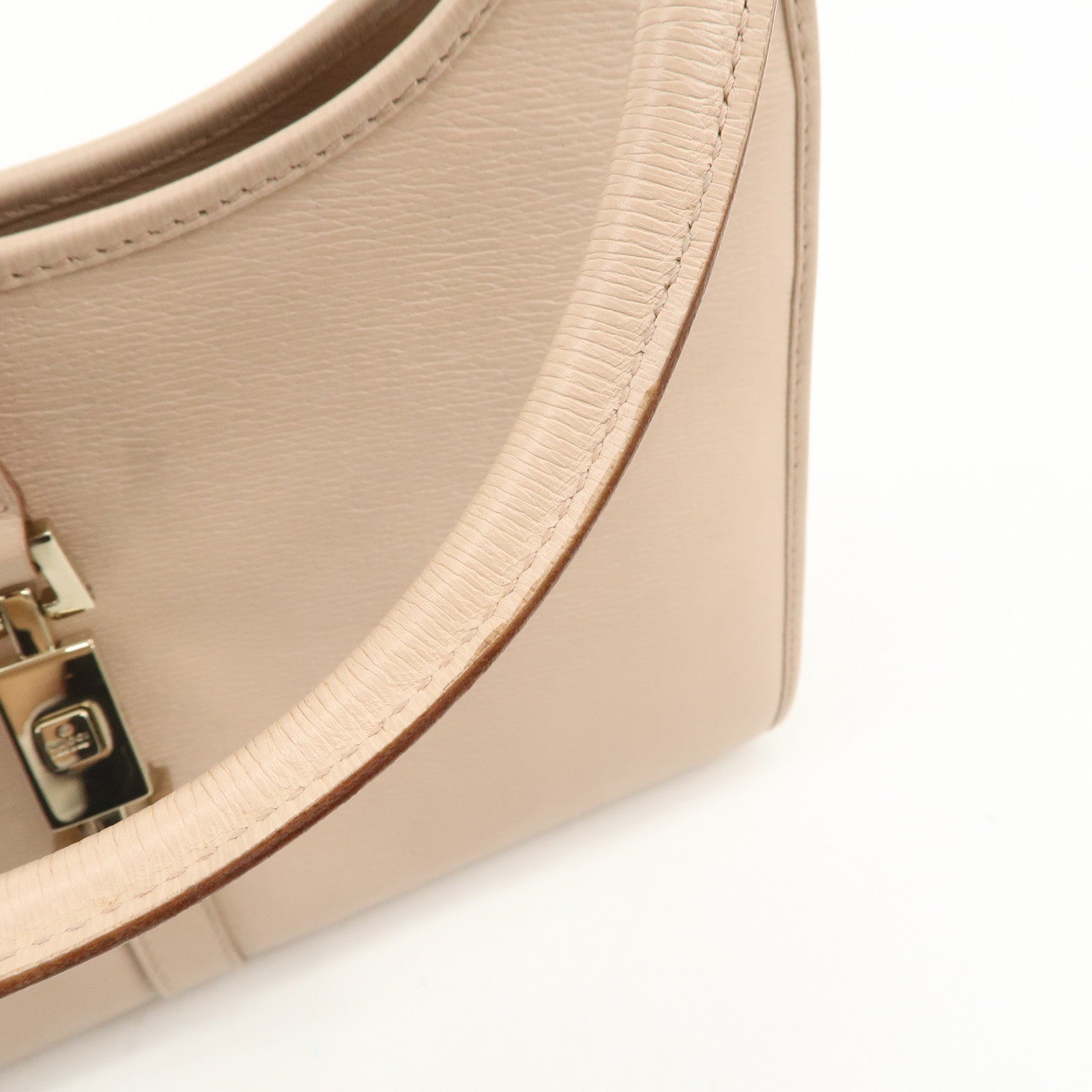 GUCCI Jackie Leather Shoulder Bag Hand Bag Pink 002 1068