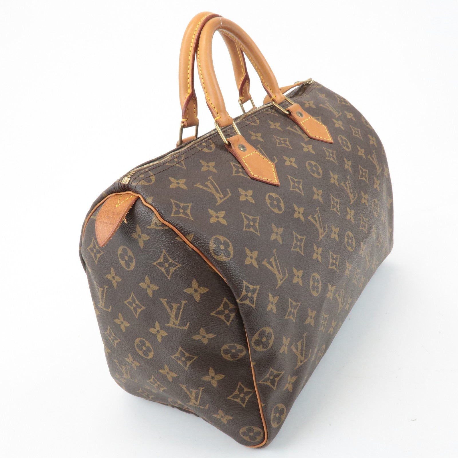 Louis Vuitton Monogram Speedy 30 Hand Bag Boston Bag M41526 Used