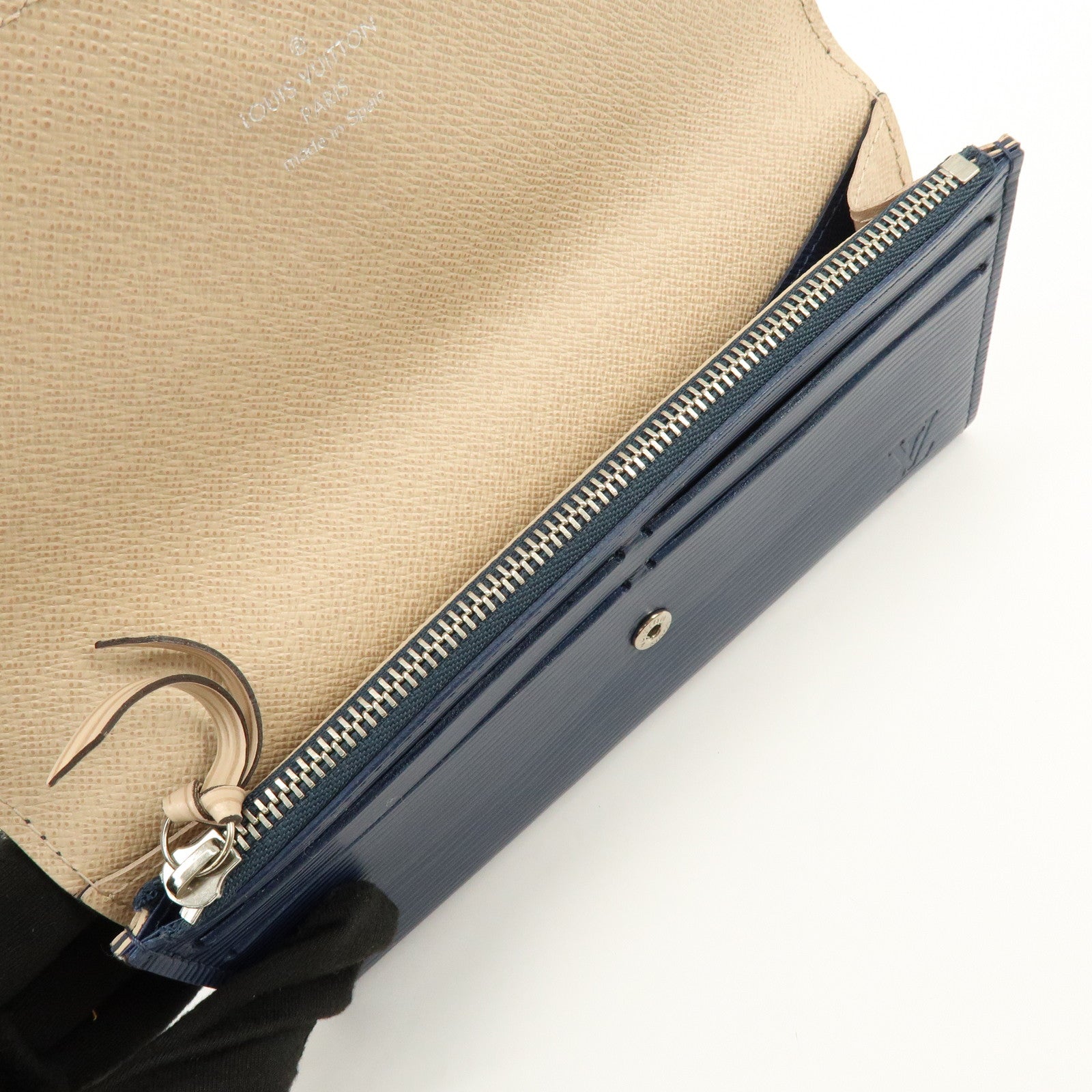 Louis Vuitton Epi Portefeuille Emilie Wallet Indigo Blue M60854