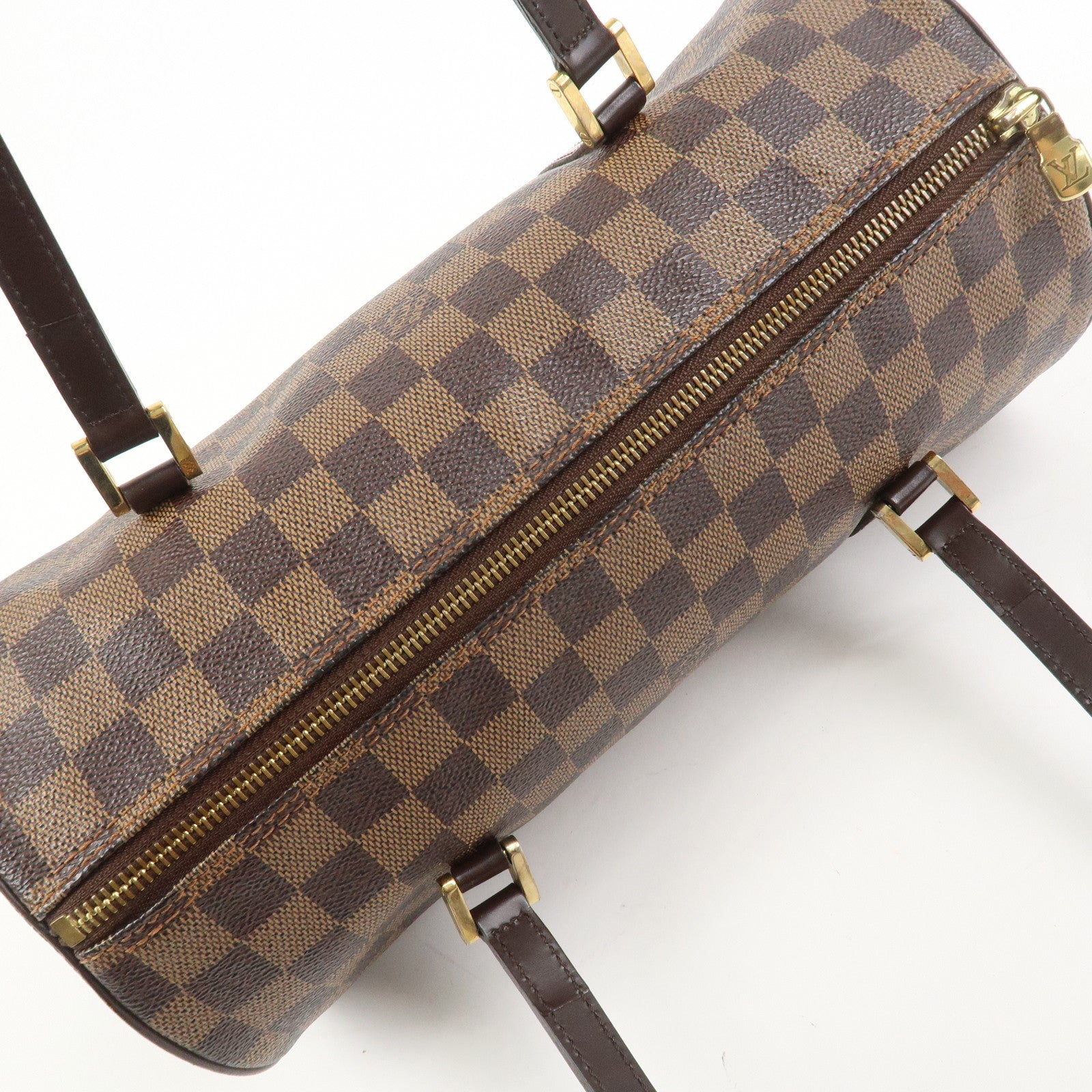 Louis Vuitton Damier Ebene Papillon 30 Hand Bag Brown N51303