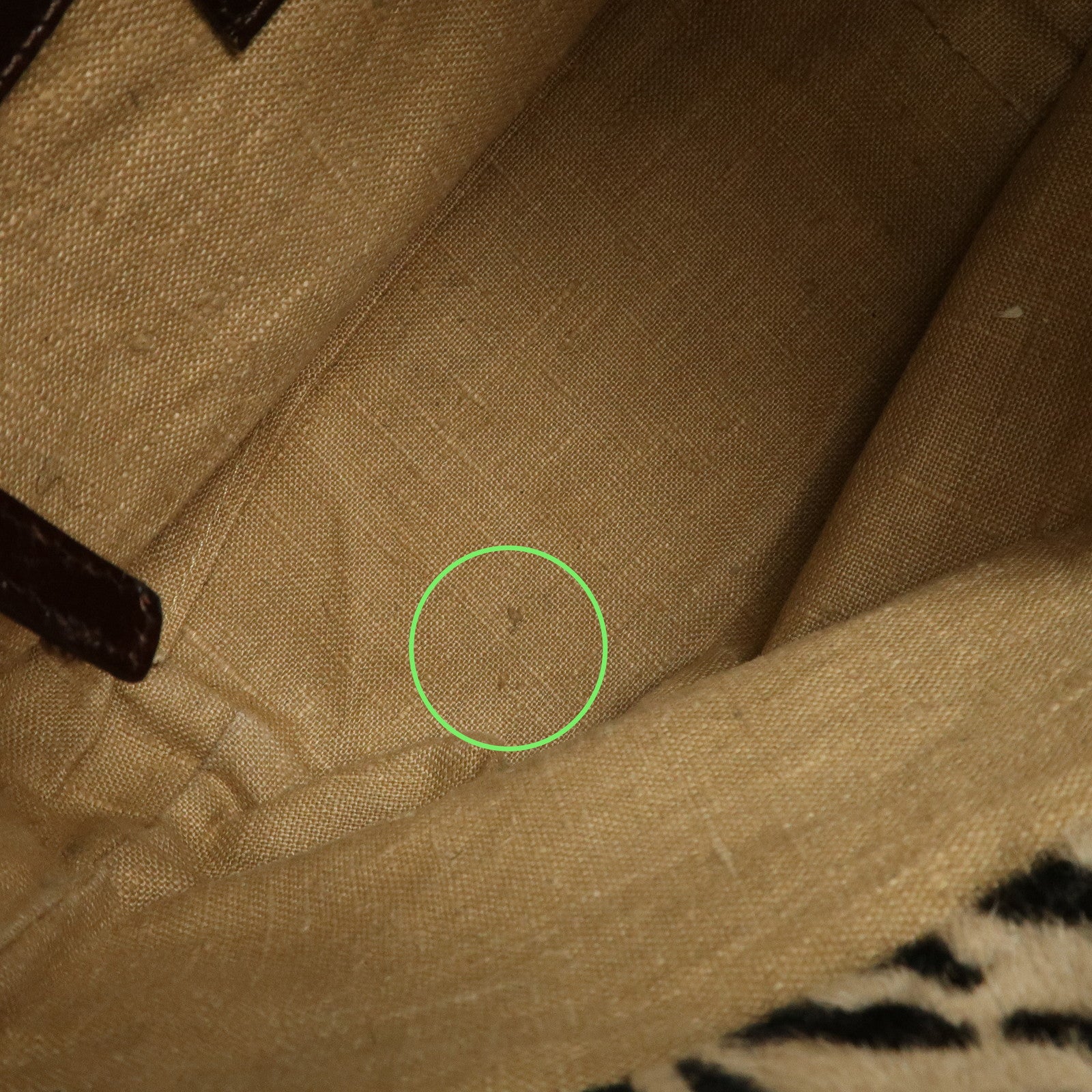 FENDI Unborn Calf Leather Tote Bag Hand Bag Brown 83158780992