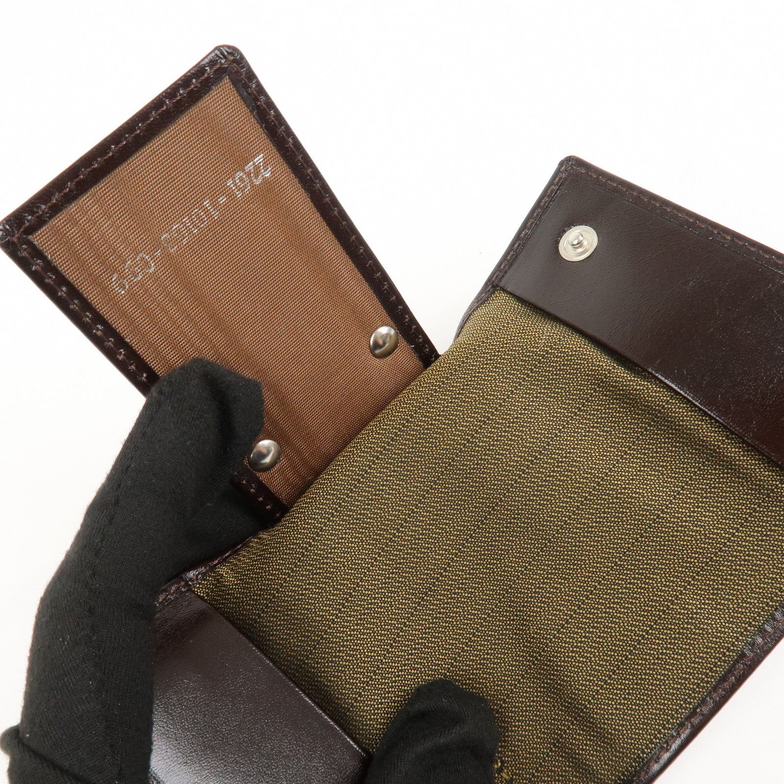 FENDI Zucca Canvas Leather 6 Ring Key Case Brown 10163