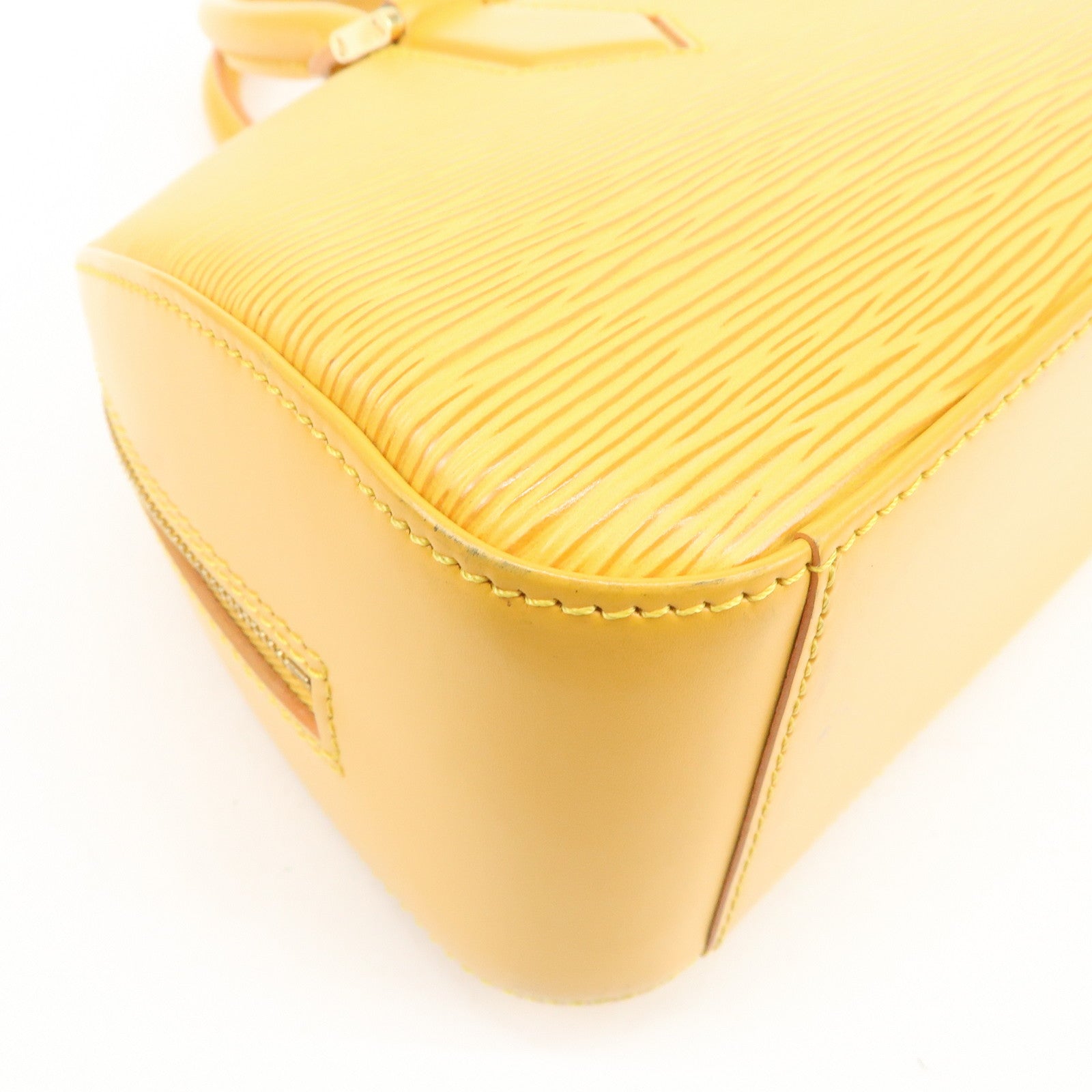 Louis Vuitton Epi Leather Jasmine Hand Bag Tassilli Yellow M52089