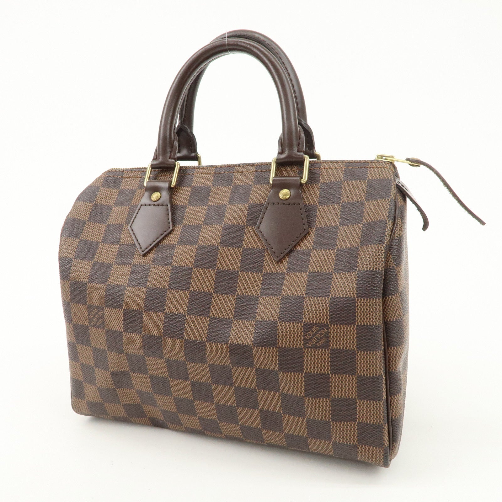 Louis Vuitton Damier Ebene Speedy 25 Hand Bag Boston Bag N41532