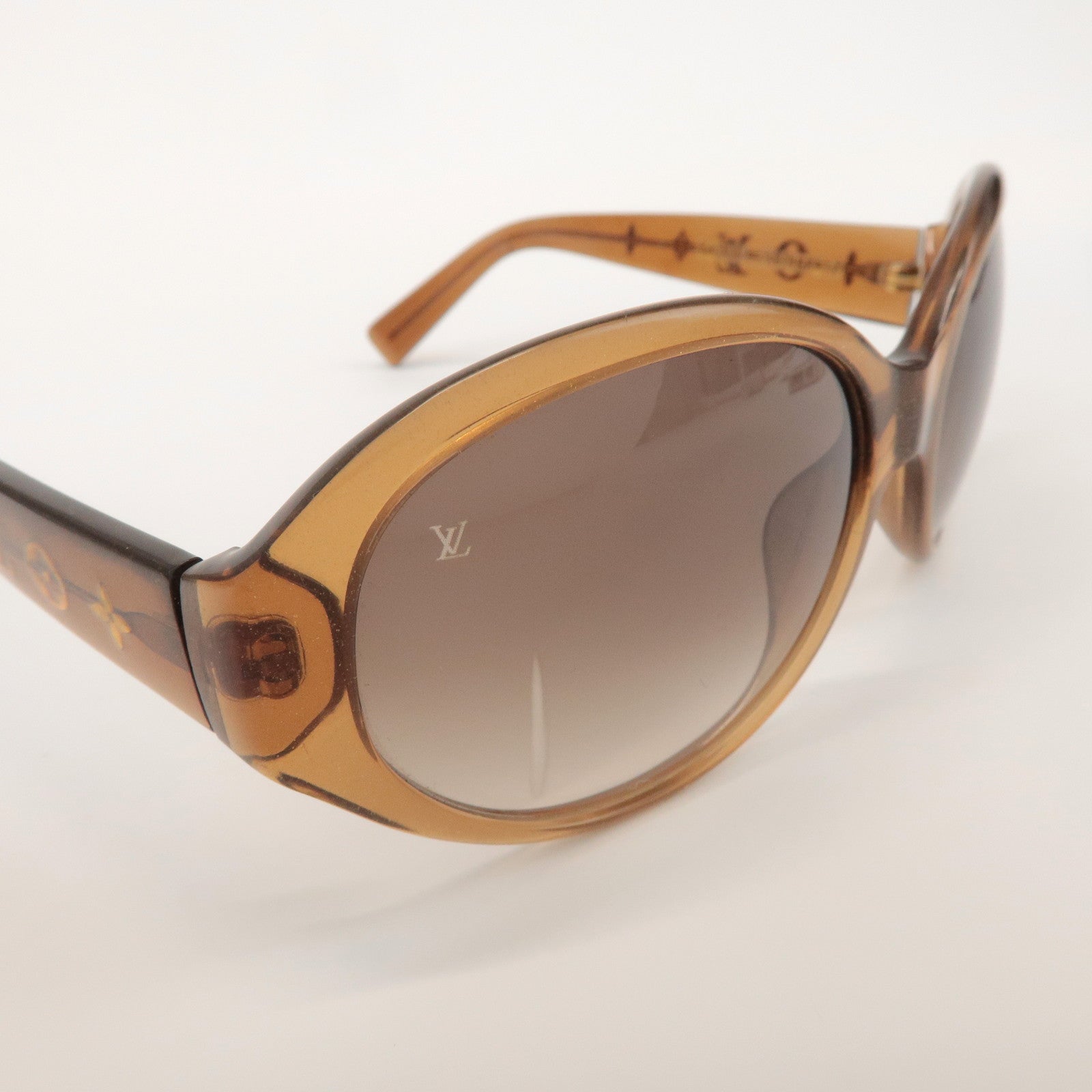 Louis Vuitton Obsession Rond Plastic Sunglasses 59笆｡17 Brown Z0032E