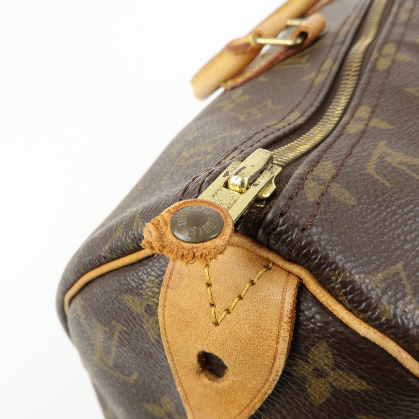 Louis Vuitton Monogram Speedy 40 Hand Bag Boston Bag Brown M41522