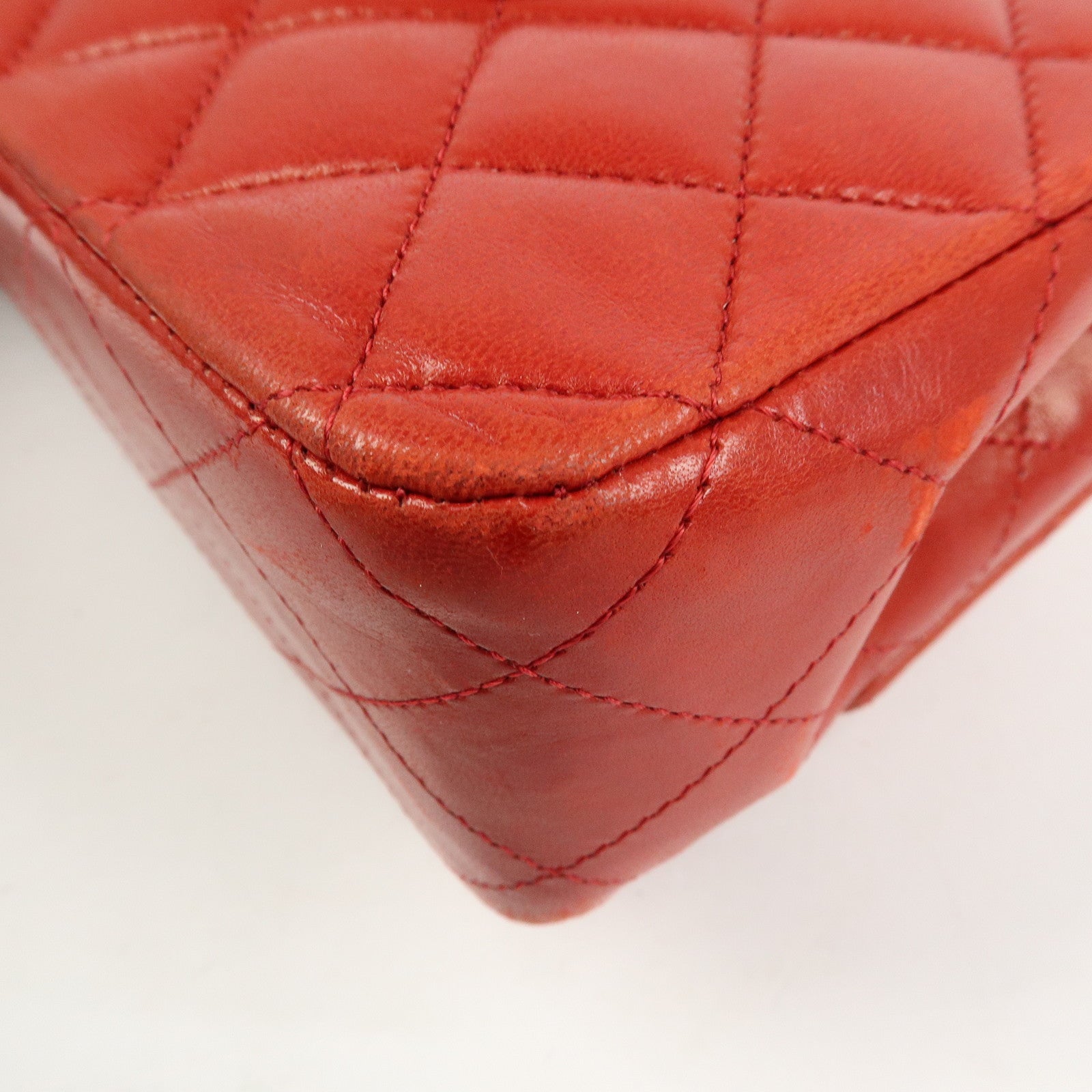 CHANEL COCO Mark Matelasse 25 Double Flap Chain Shoulder Bag A01112