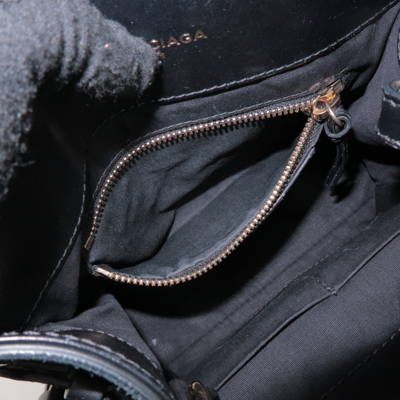 BALENCIAGA Padlock All Afternoon Suede Leather 2Way Bag 319499