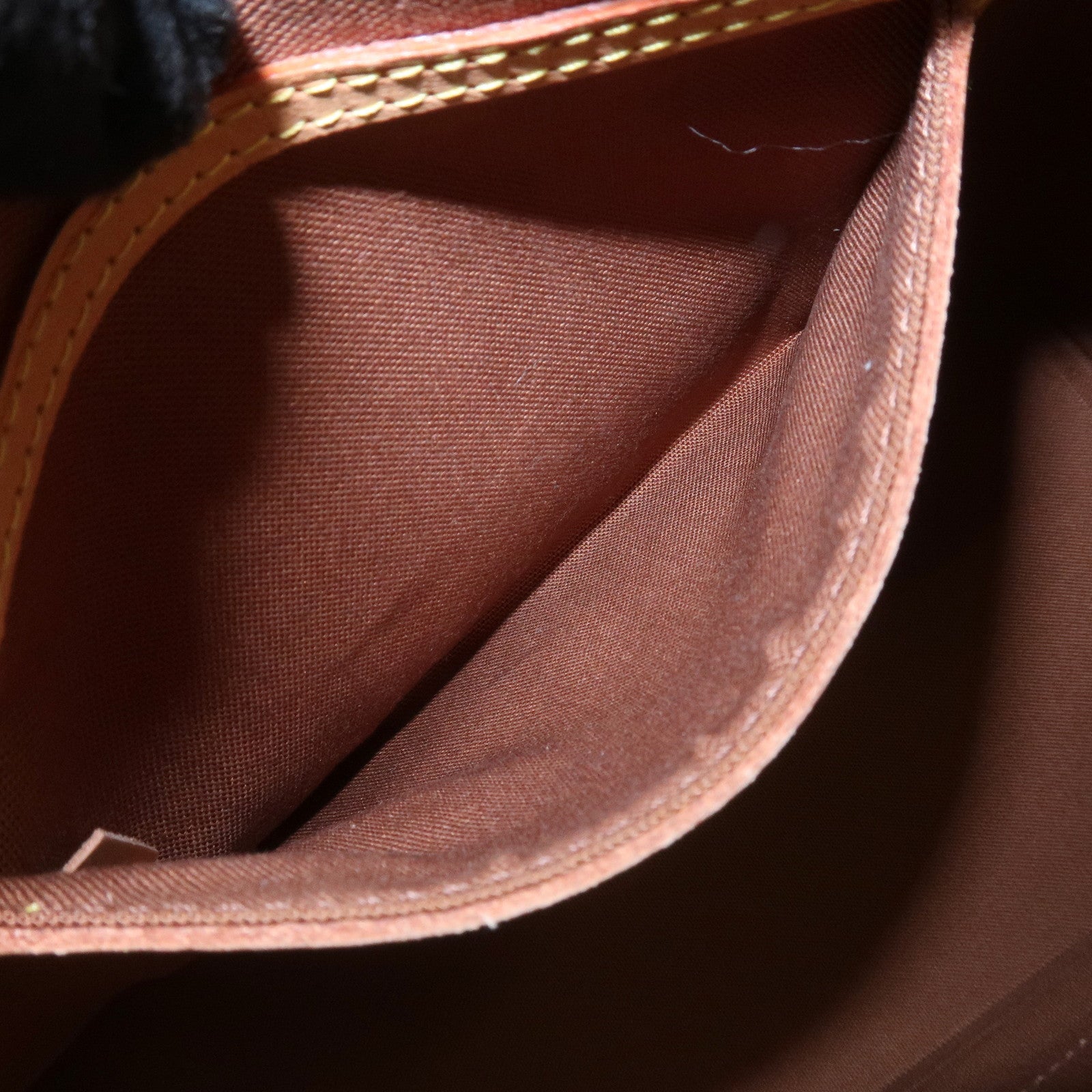 Louis Vuitton Monogram Alma Hand Bag Brown M51130