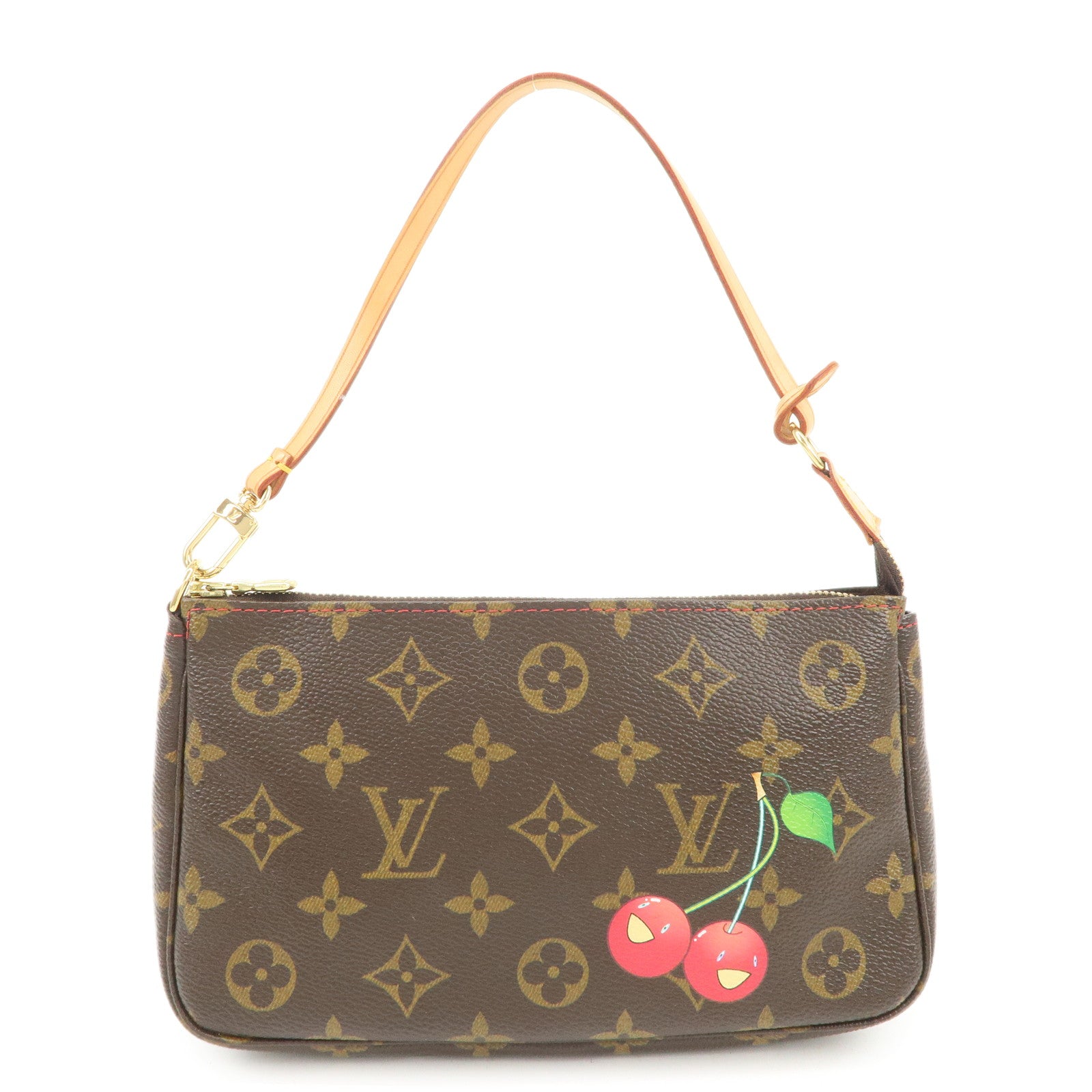 Louis Vuitton Monogram Cherry Pochette Accessoires Pouch M95008 Used