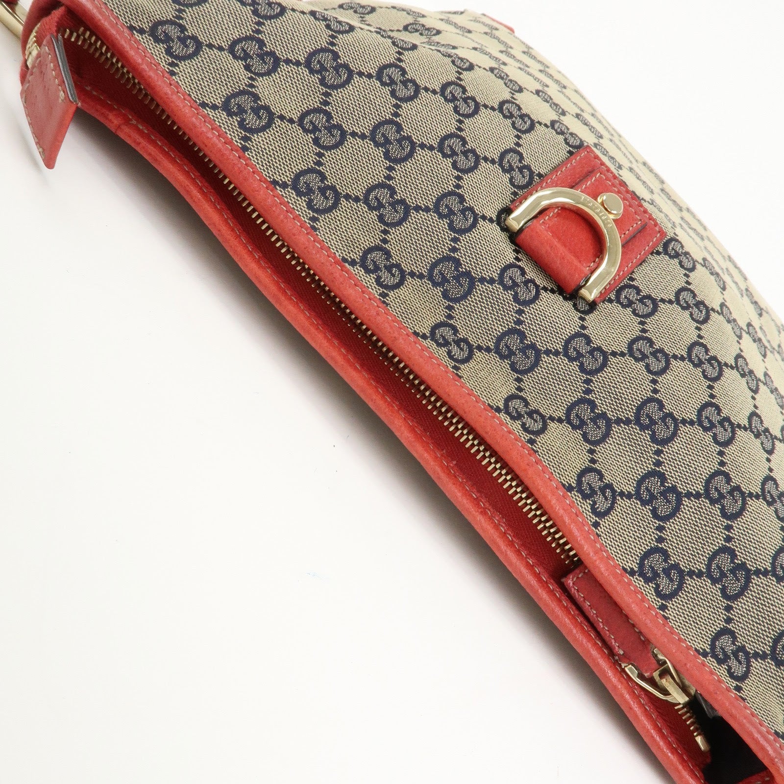 GUCCI Abbey GG Canvas Leather Shoulder Bag Crossbody Bag 131326