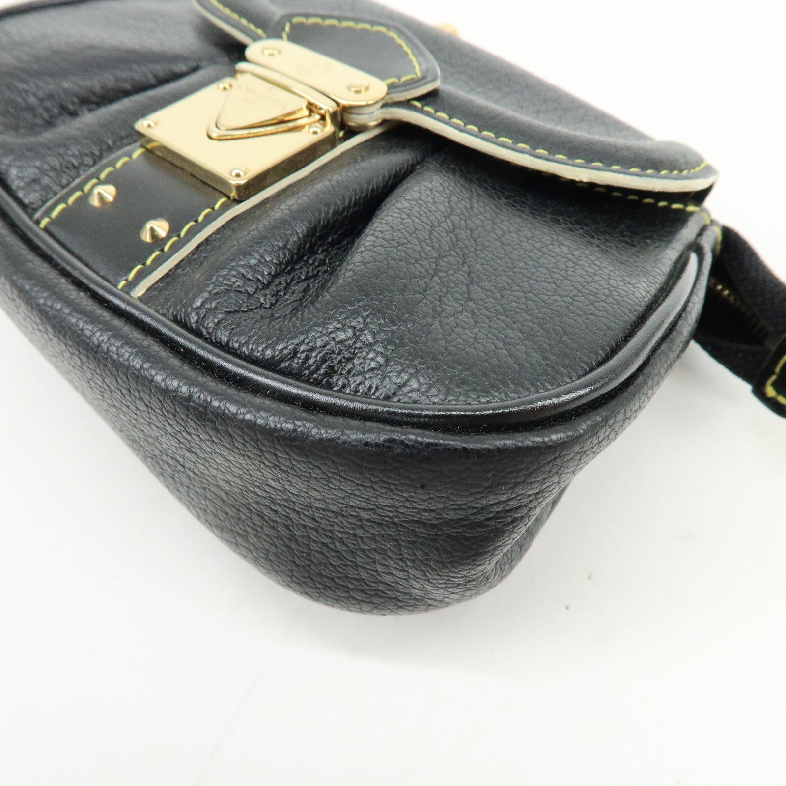 Louis Vuitton Suhari Mignon Leather Pouch Noir Black M91780