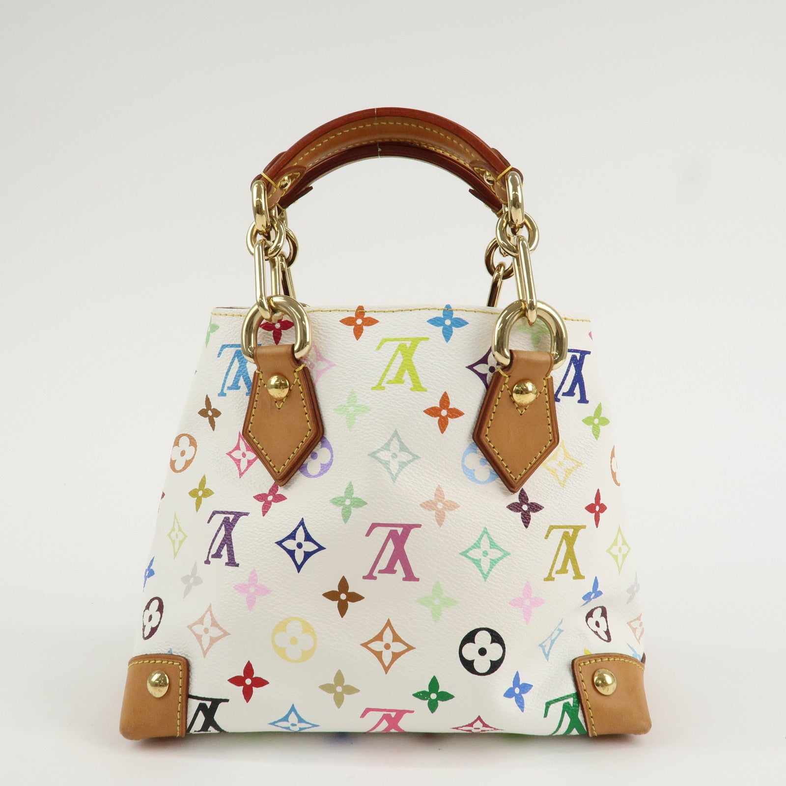 Louis Vuitton Monogram Multicolor Audra Hand Bag Blanc M40047 Used