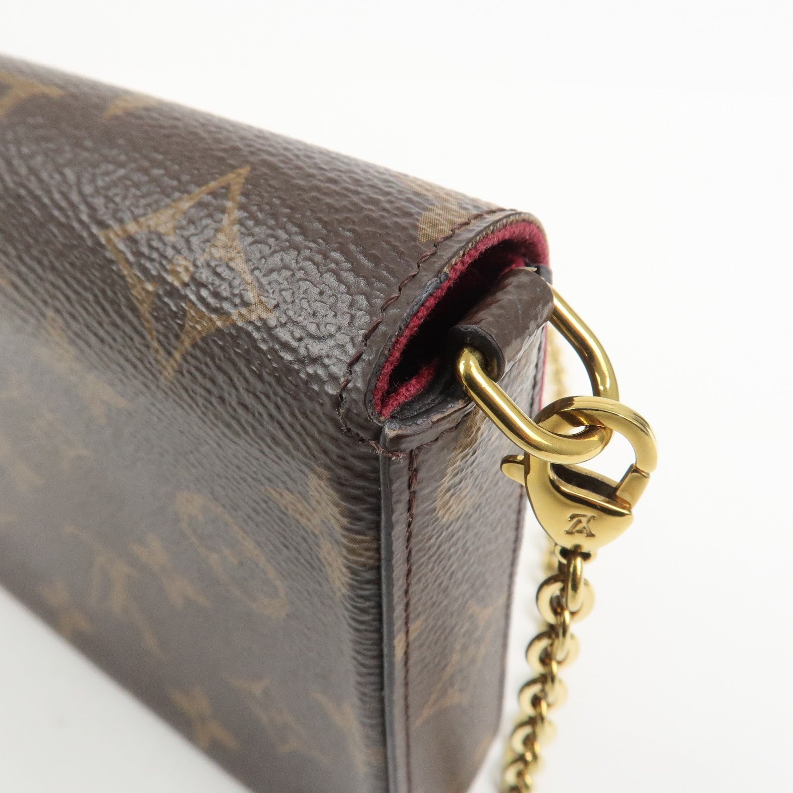 Louis Vuitton Monogram Pochette Felicie Shoulder Bag Brown M61276