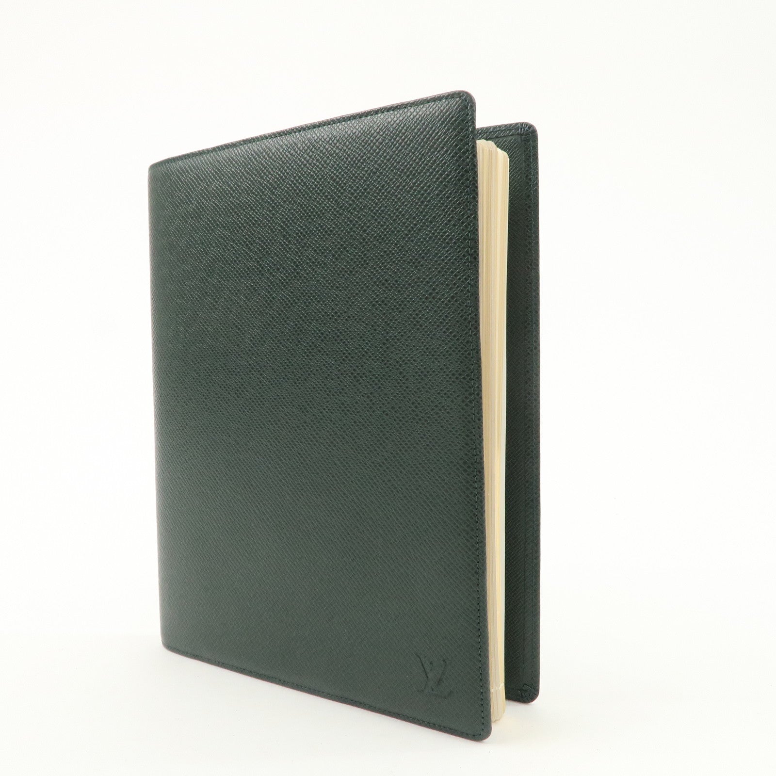 Louis Vuitton Taiga Agenda Bureau Planner Cover Epicea R20407 Used