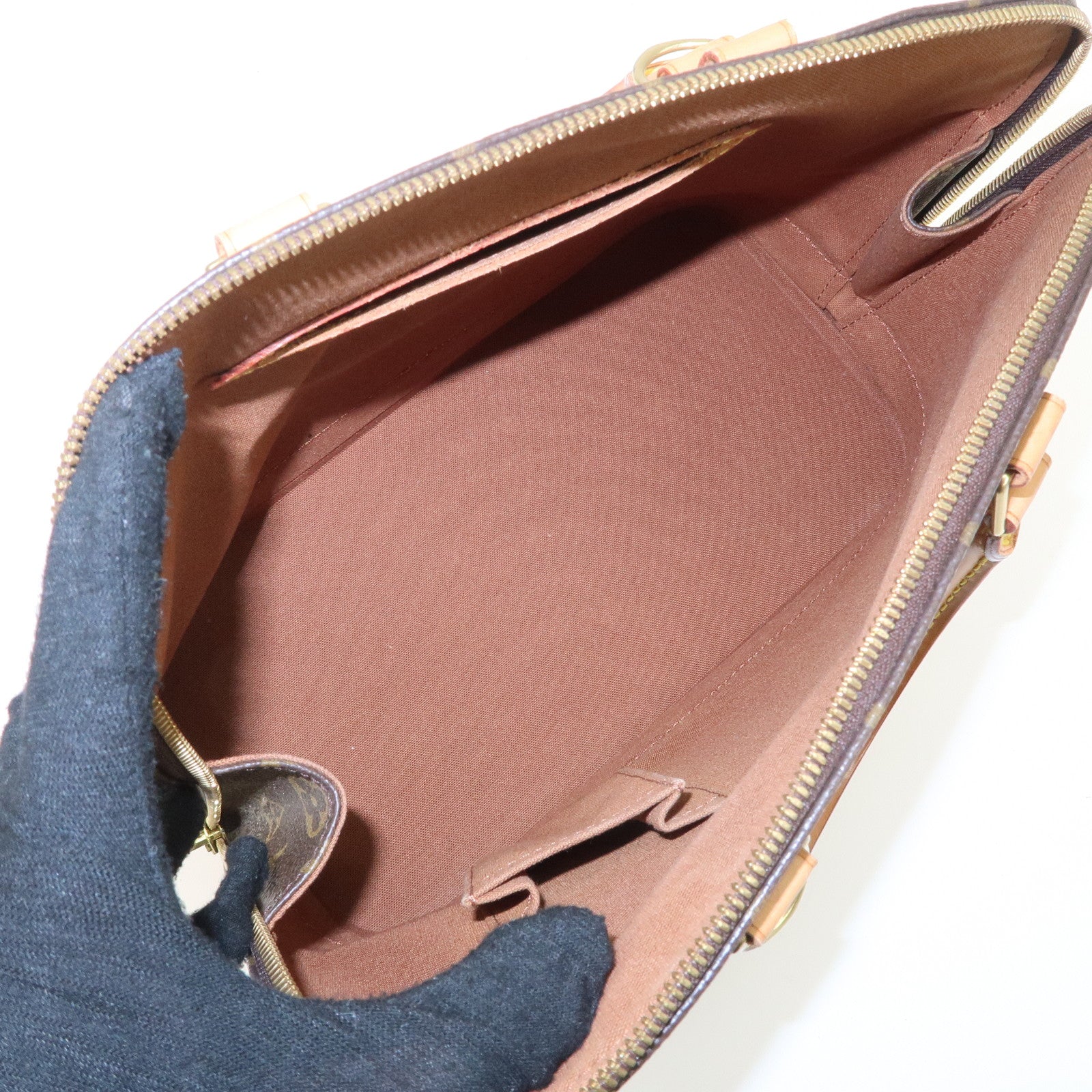 Louis Vuitton Monogram Alma PM Hand Bag Brown M51130 Used