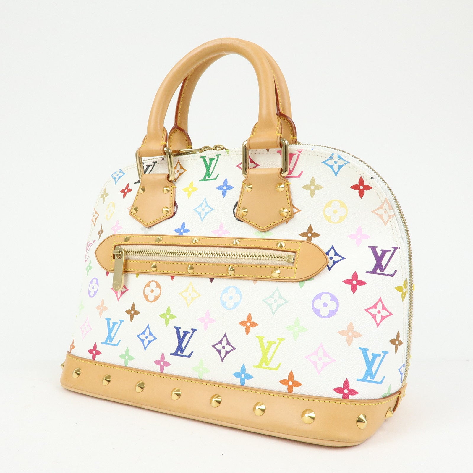 Louis Vuitton Monogram Multicolor Alma PM Hand Bag Blanc M92647