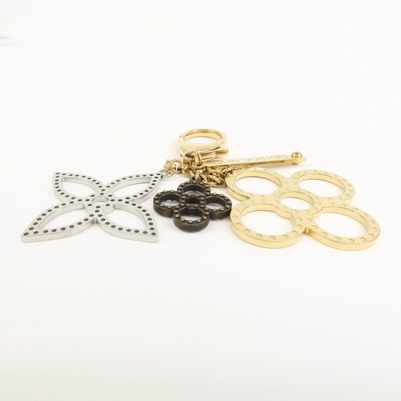 Louis Vuitton Monogram Bijoux Sac Tapage Bag Charm Gold M66350