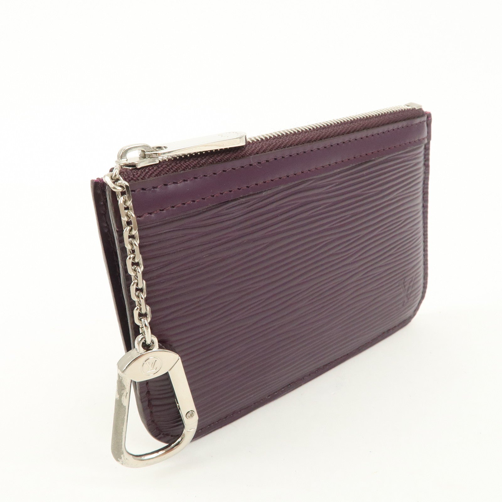Louis Vuitton Epi Pochette Cles NM Coin Case Key Case Cassis M6660K