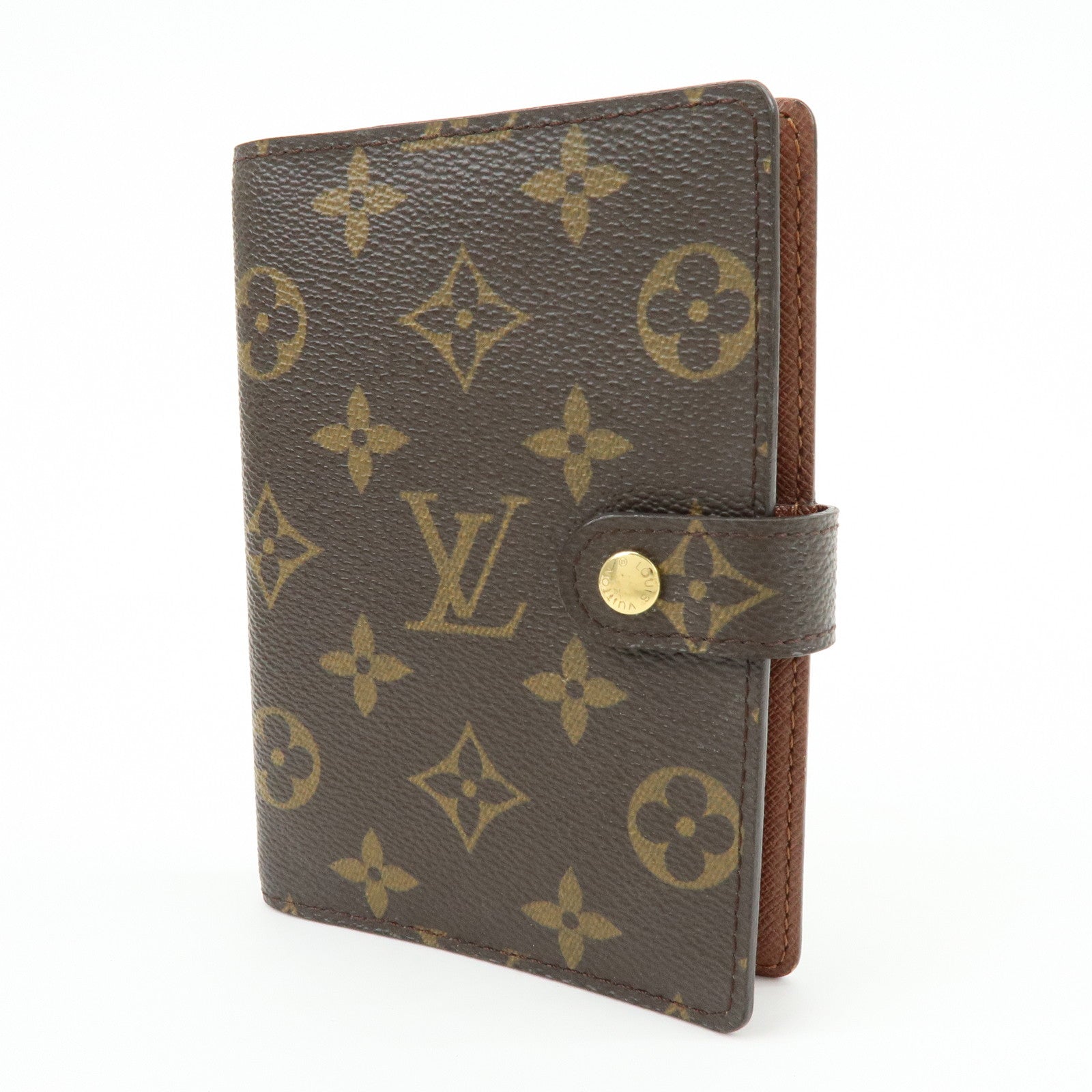 Louis Vuitton Monogram Agenda PM Planner Cover Brown R20005