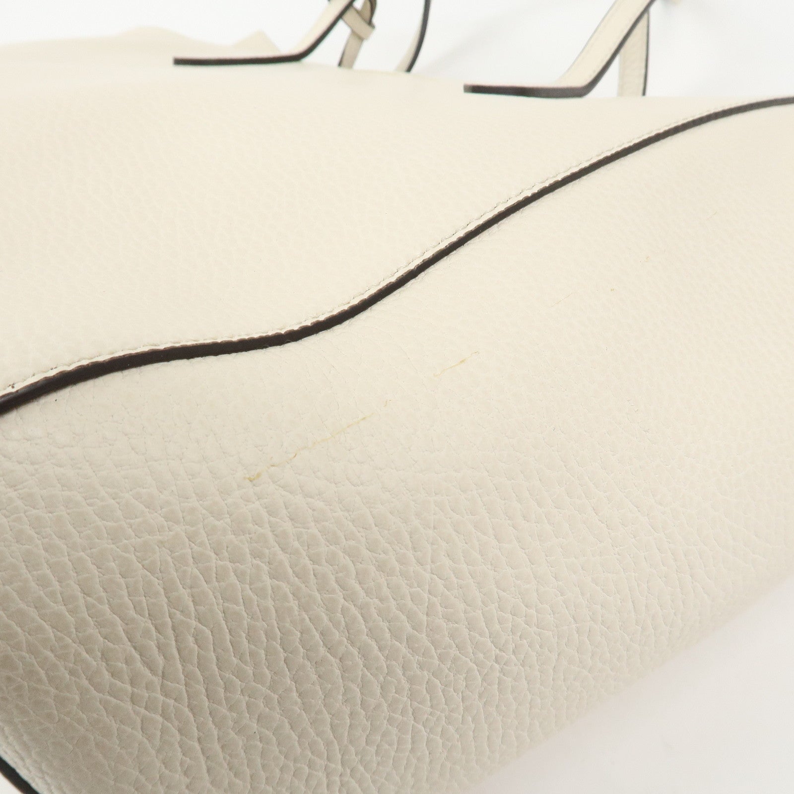 GUCCI Interlocking G Swing Large Tote Bag Shoulder Bag Ivory 354397
