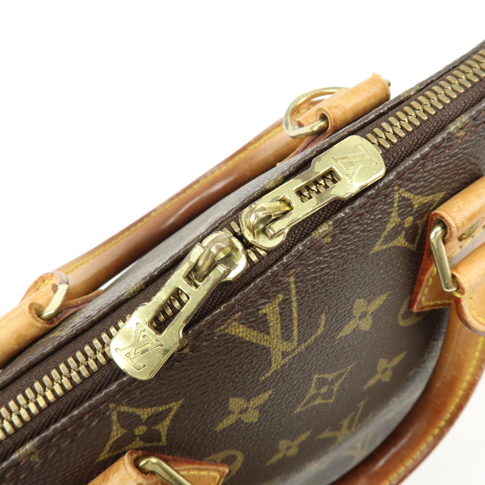 Louis Vuitton Monogram Alma Hand Bag Brown M51130