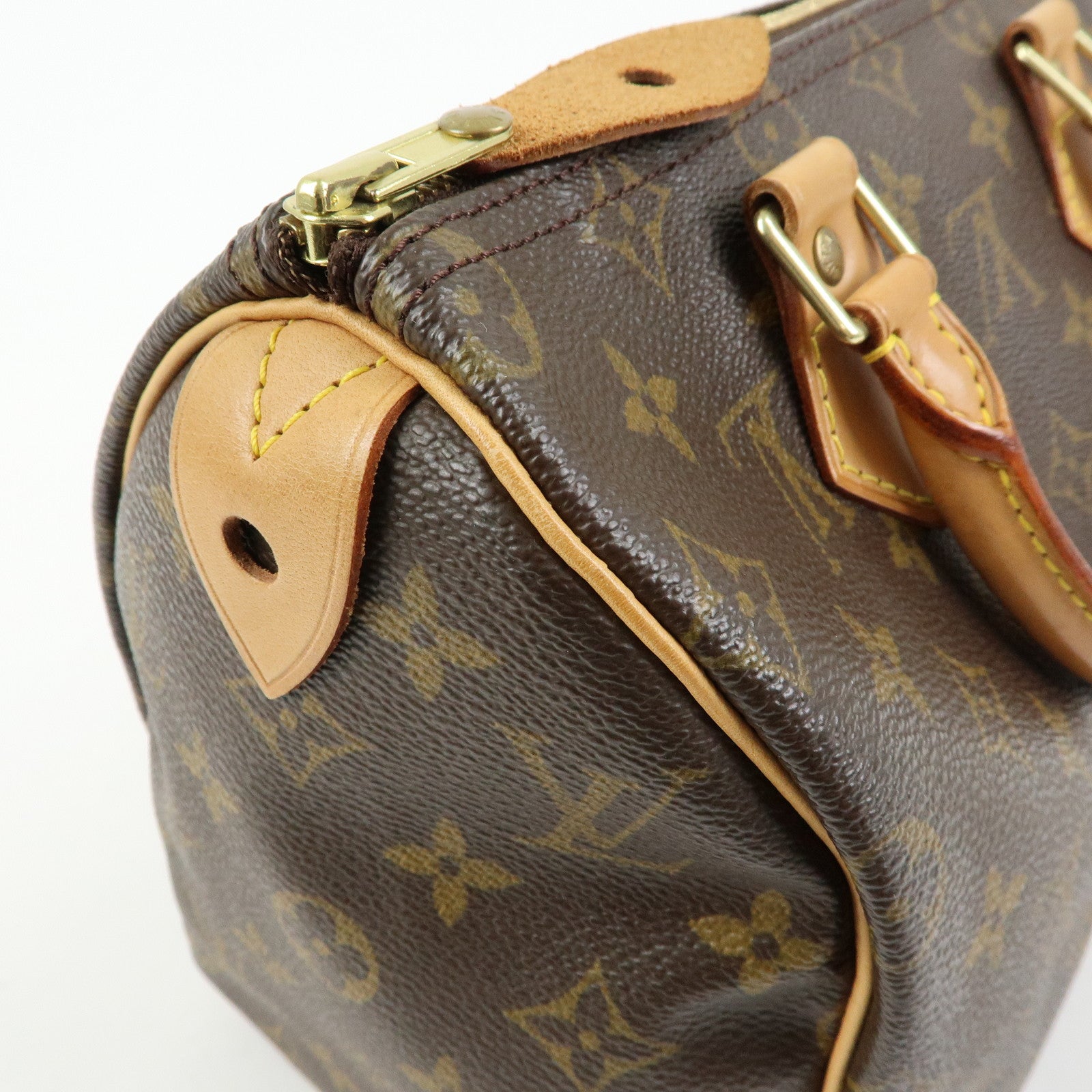 Louis Vuitton Monogram Speedy 25 Boston Bag Hand Bag Brown M41528