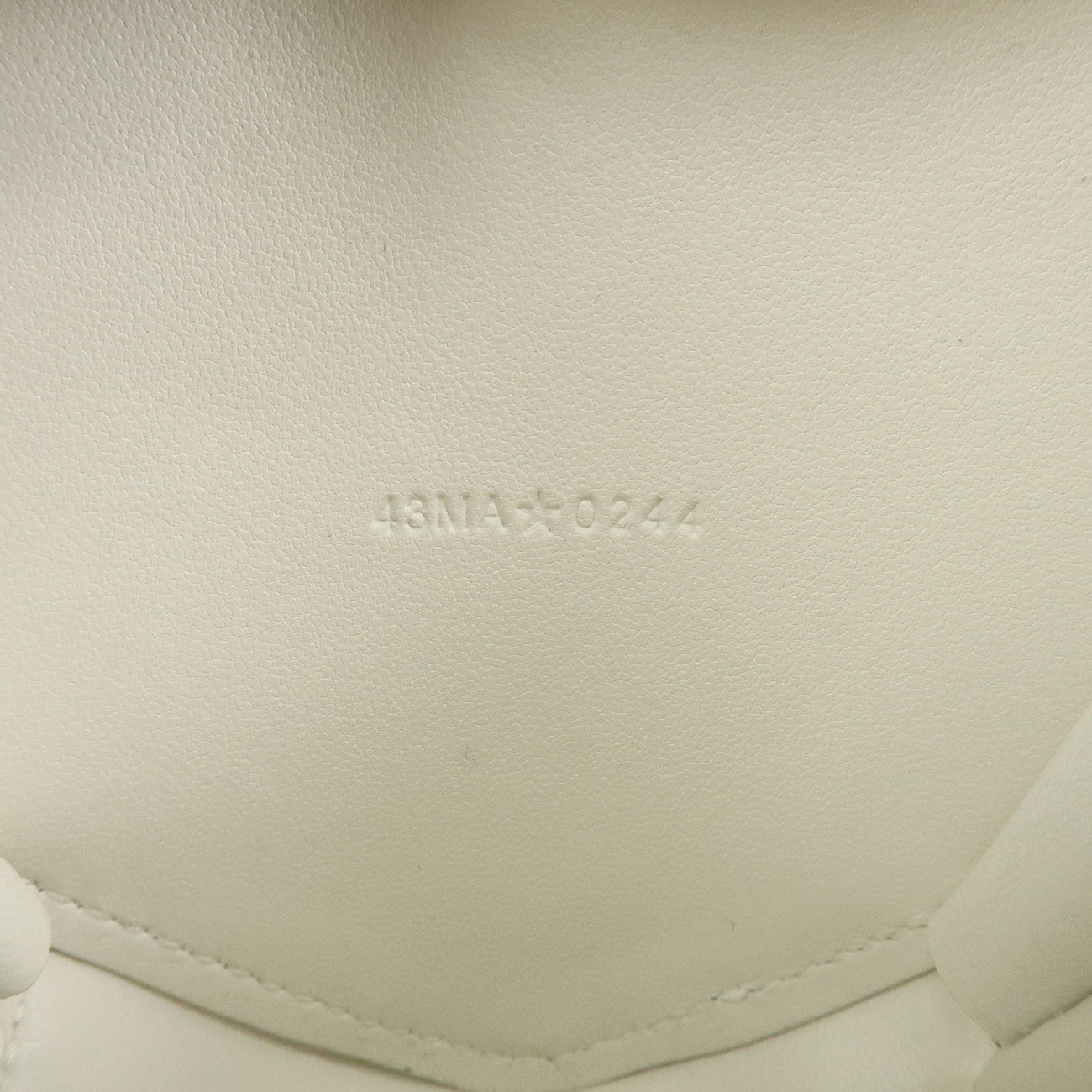 Christian Dior Canage Calf Skin Mini Chain Shoulder Bag Ivory