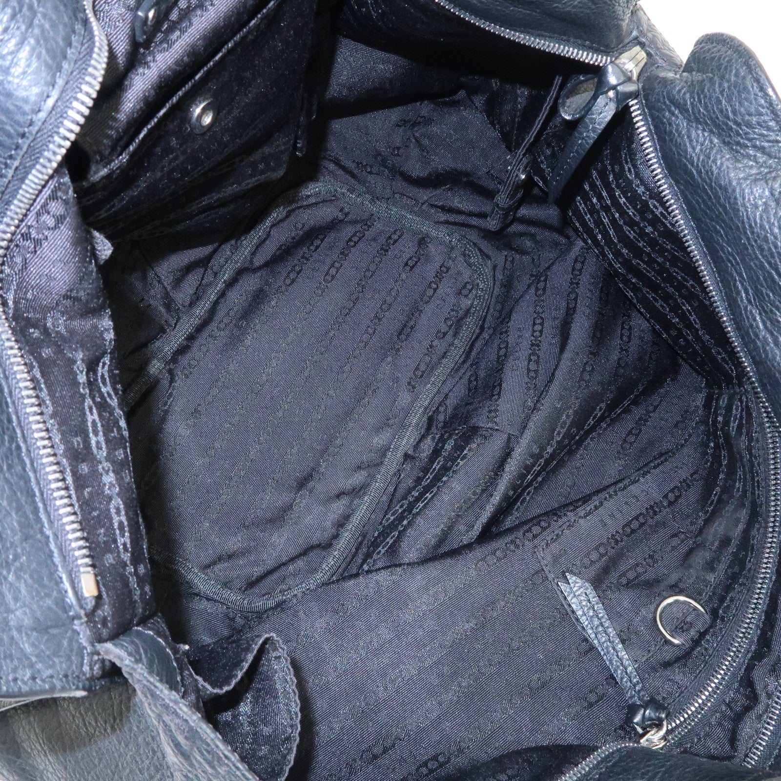 CELINE Bittersweet Leather Shoulder Bag Hand Bag Black