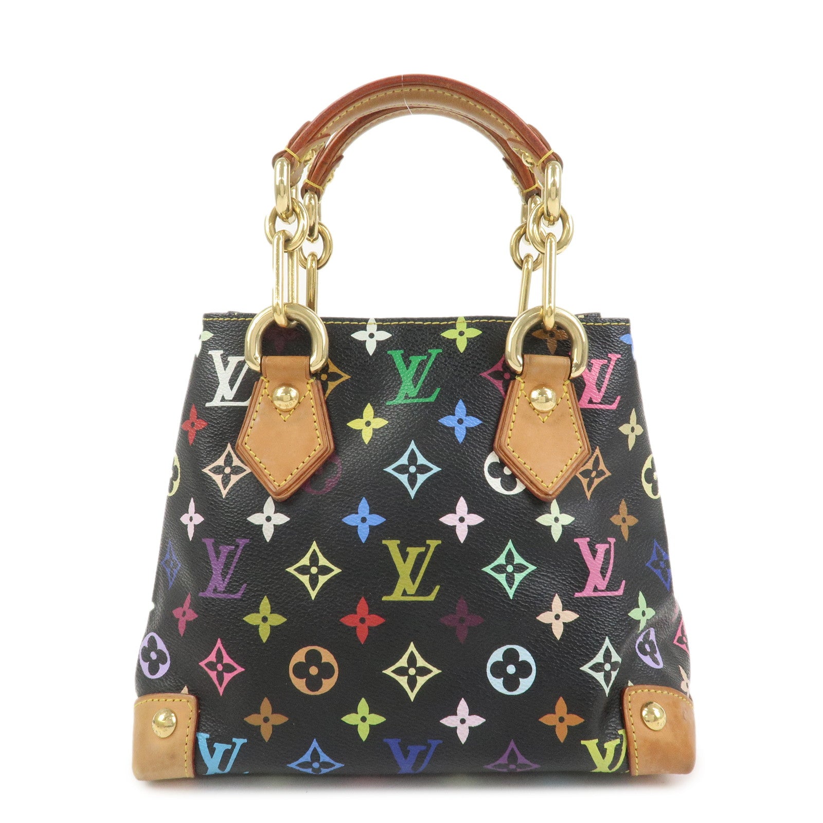 Louis Vuitton Monogram Multicolor Audra Hand Bag Noir Black M40048