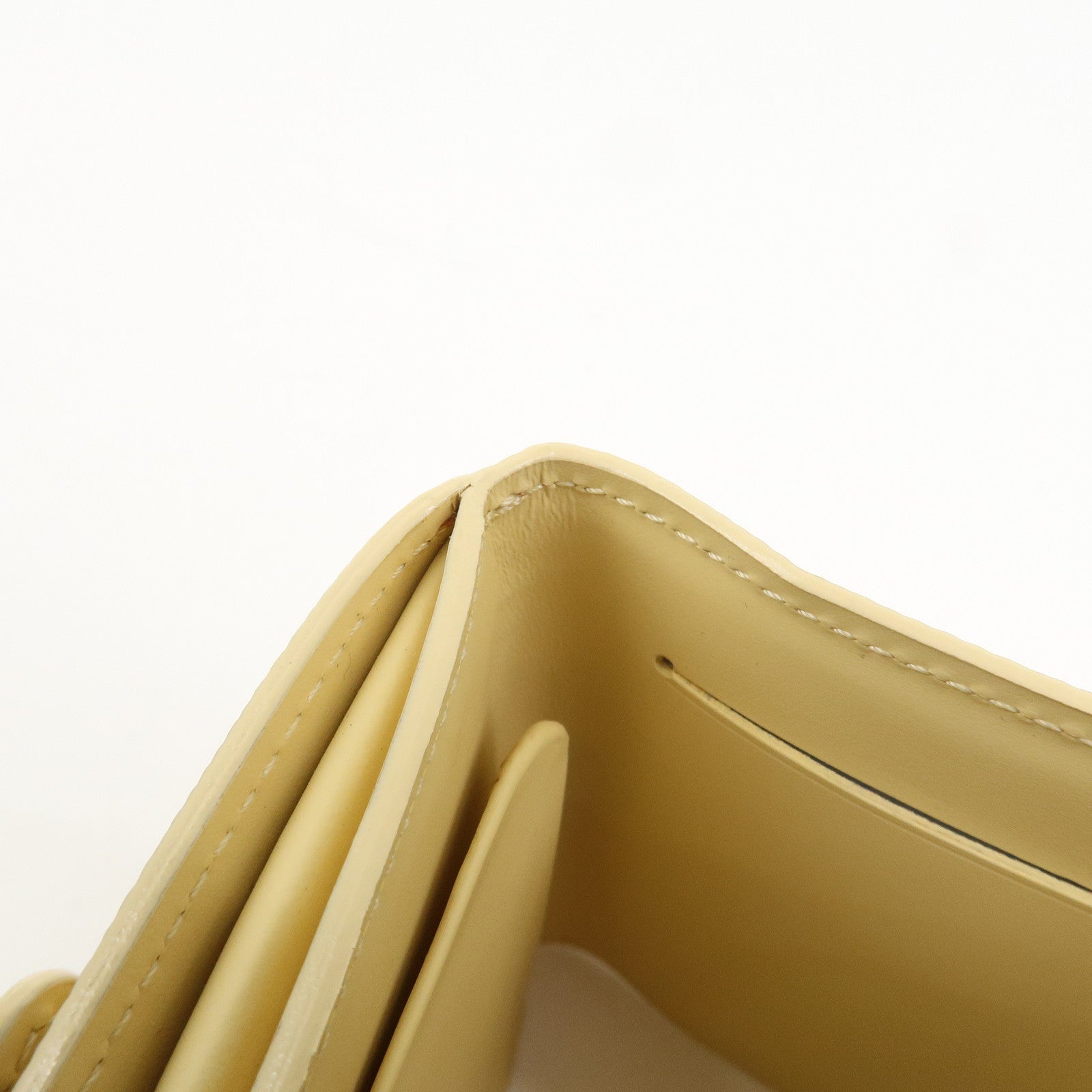 Louis Vuitton Epi Portefeuille Elastic Coin Purse Vanilla M6346A