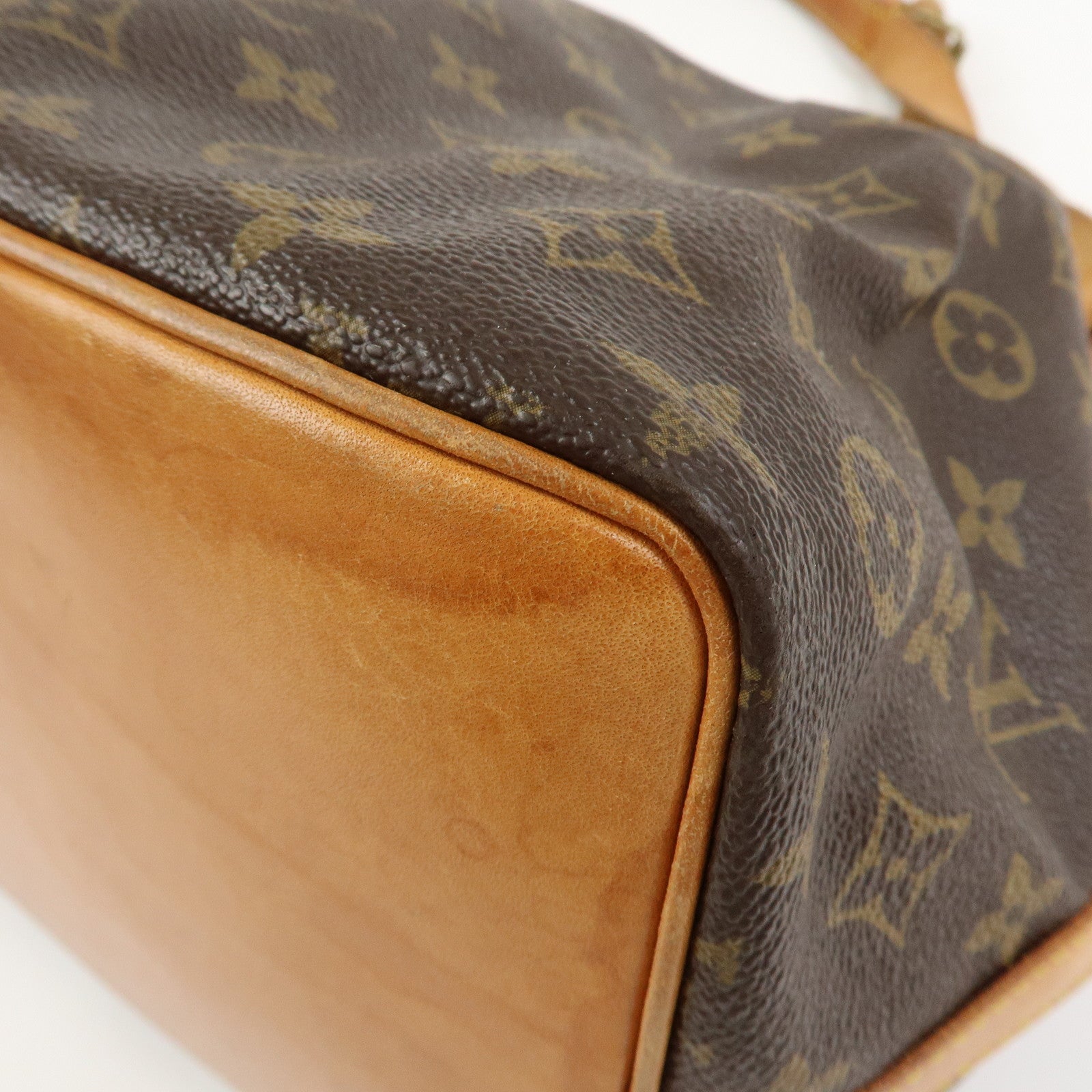 Louis Vuitton Monogram Petit Noe Shoulder Bag Brown M42226