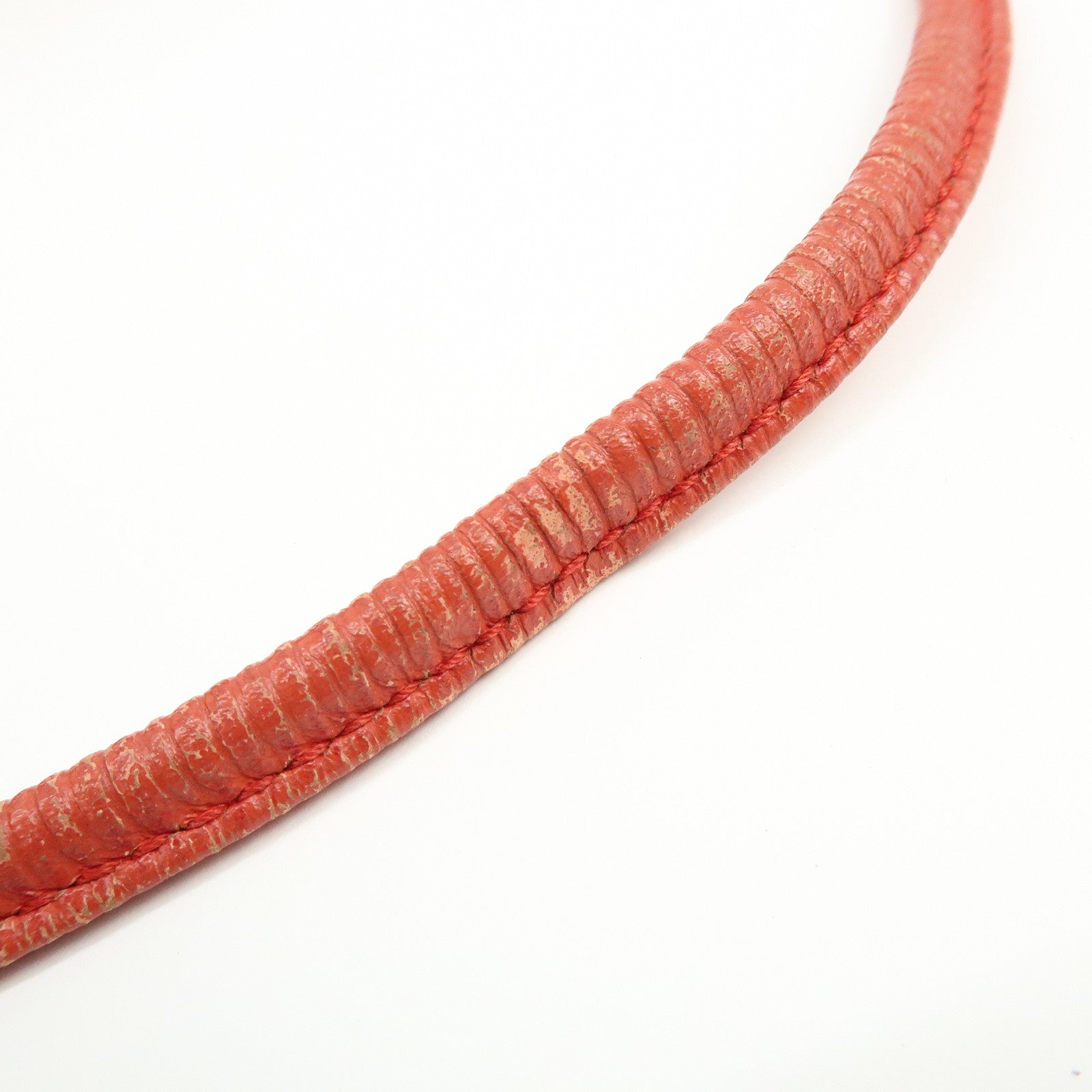 FENDI Fur Leather Tote Bag Hand Bag Shoulder Bag Red 321262900069