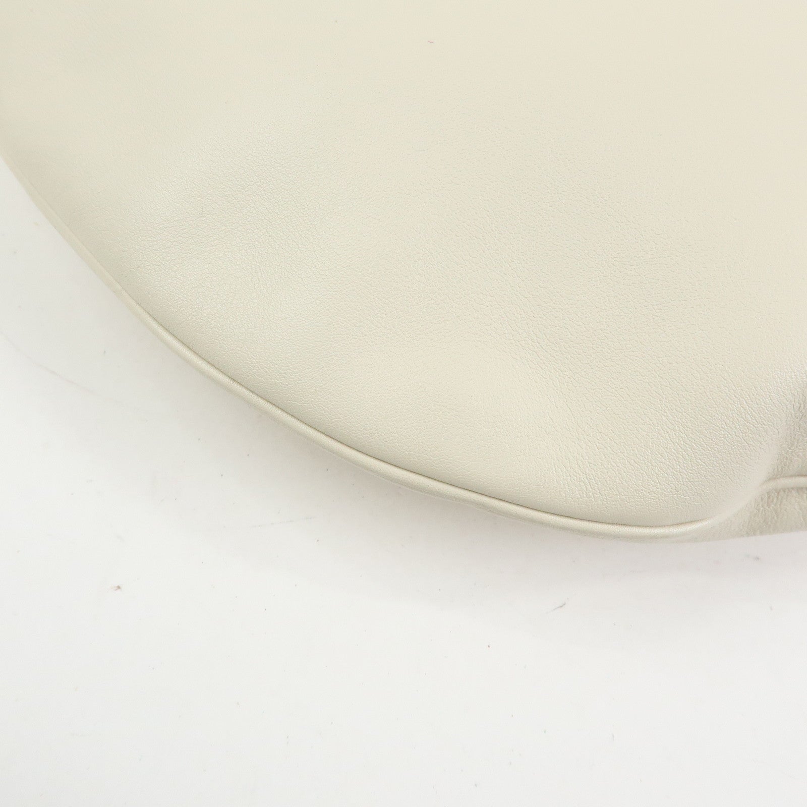 GUCCI Sherry Leather Shoulder Bag Hand Bag Ivory 154401