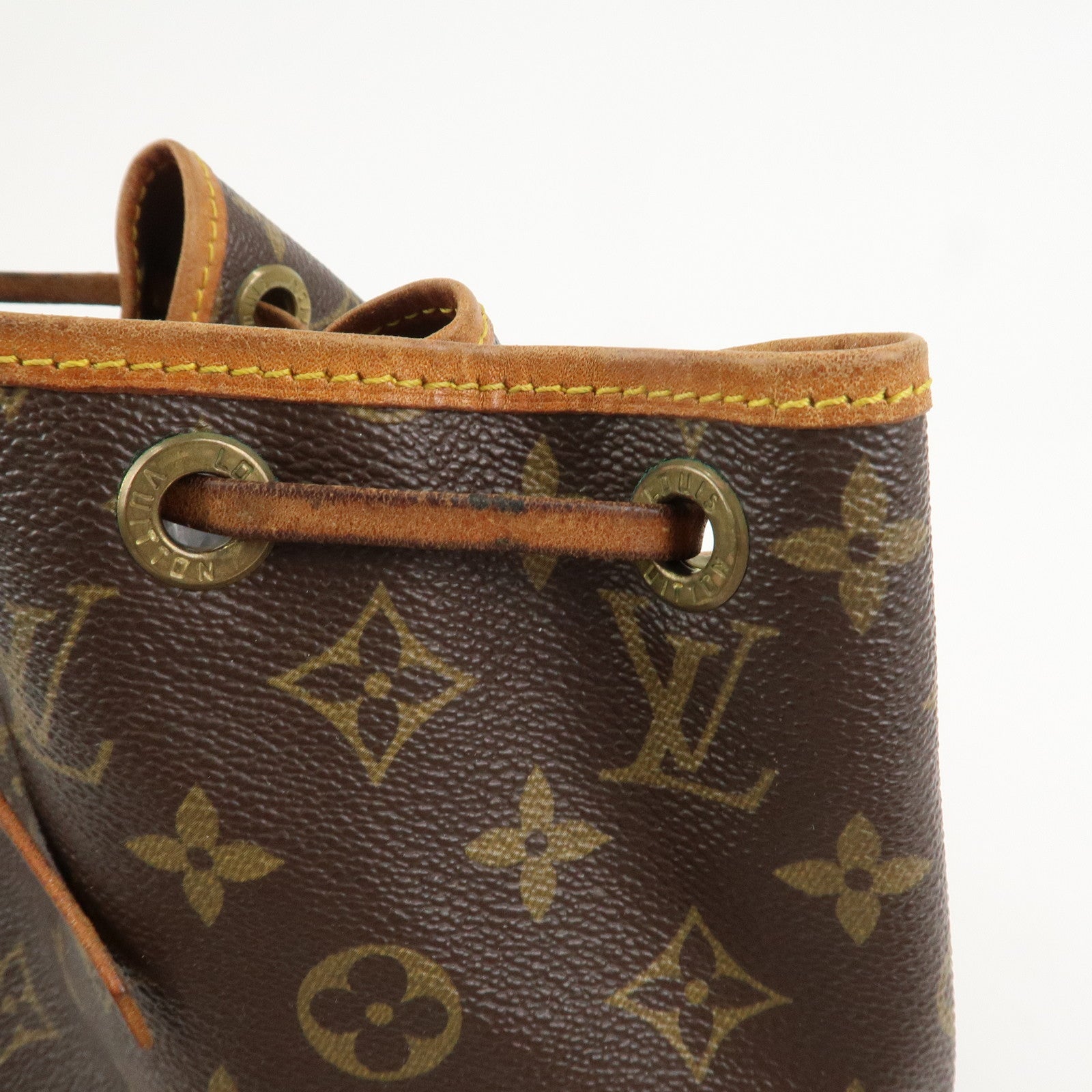Louis Vuitton Monogram Petit Noe Shoulder Bag Brown M42226