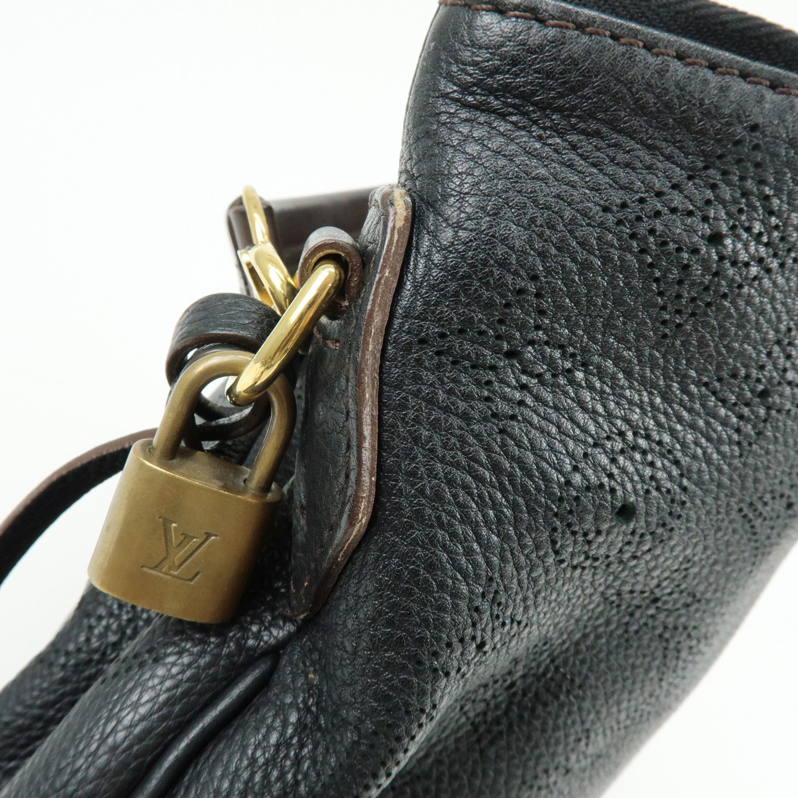 Louis Vuitton Monogram Mahina Selene MM 2Way Hand Bag Noir M93987