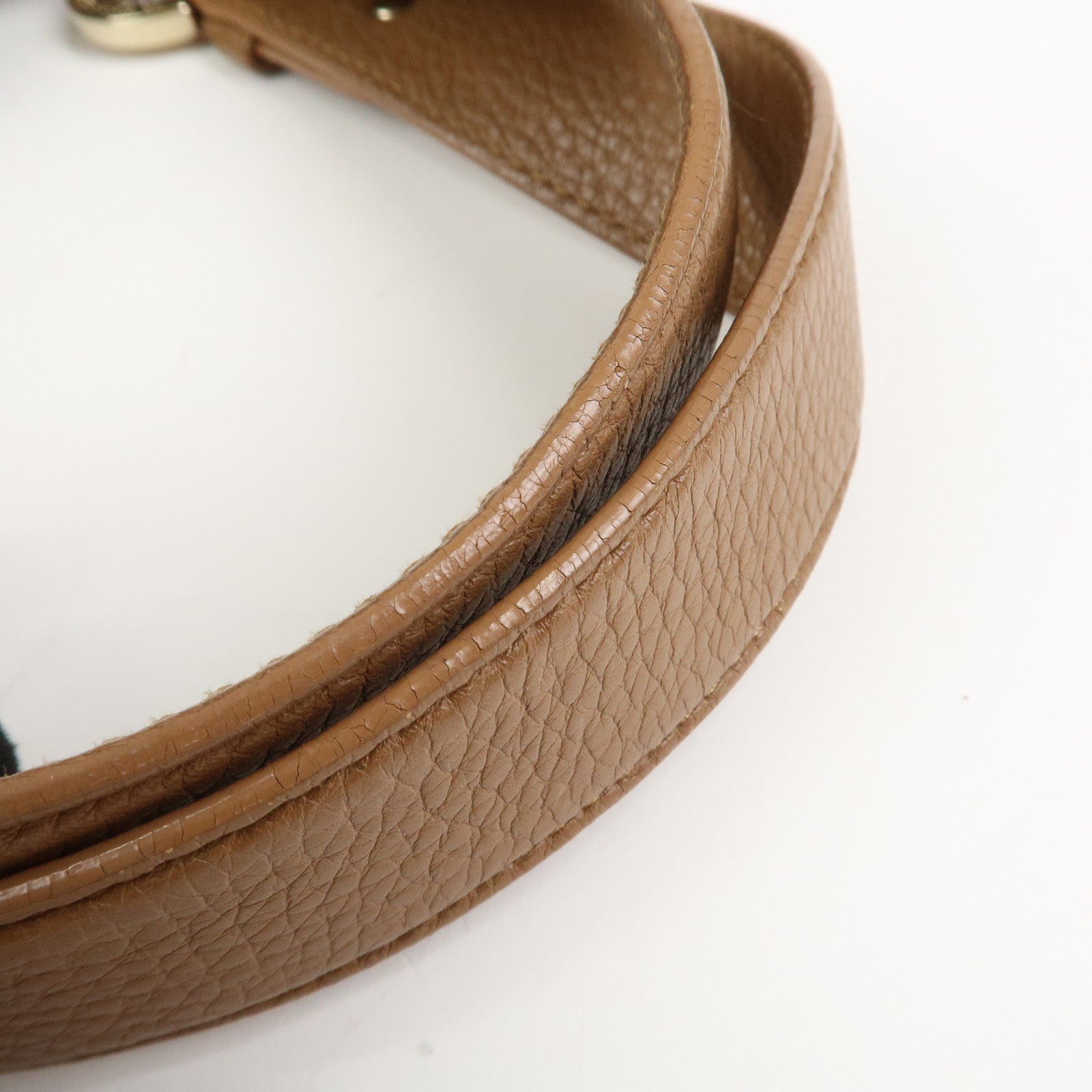 BVLGARI Logo Mania Jacquard Leather Hand Bag Tote Bag Beige