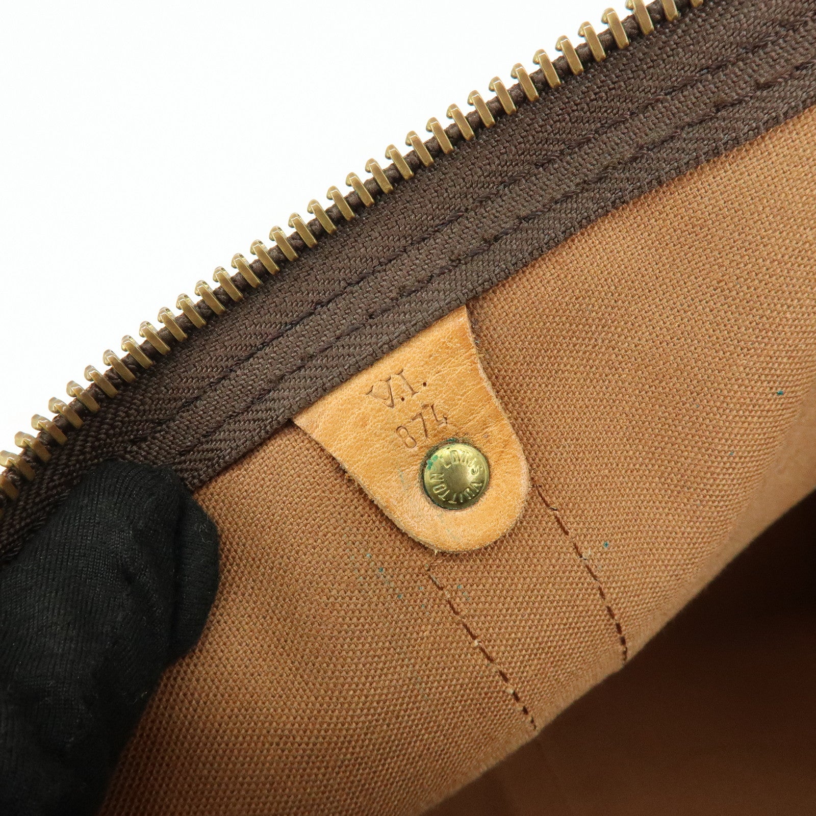 Louis Vuitton Monogram Keep All 50 Boston Bag Brown M41426