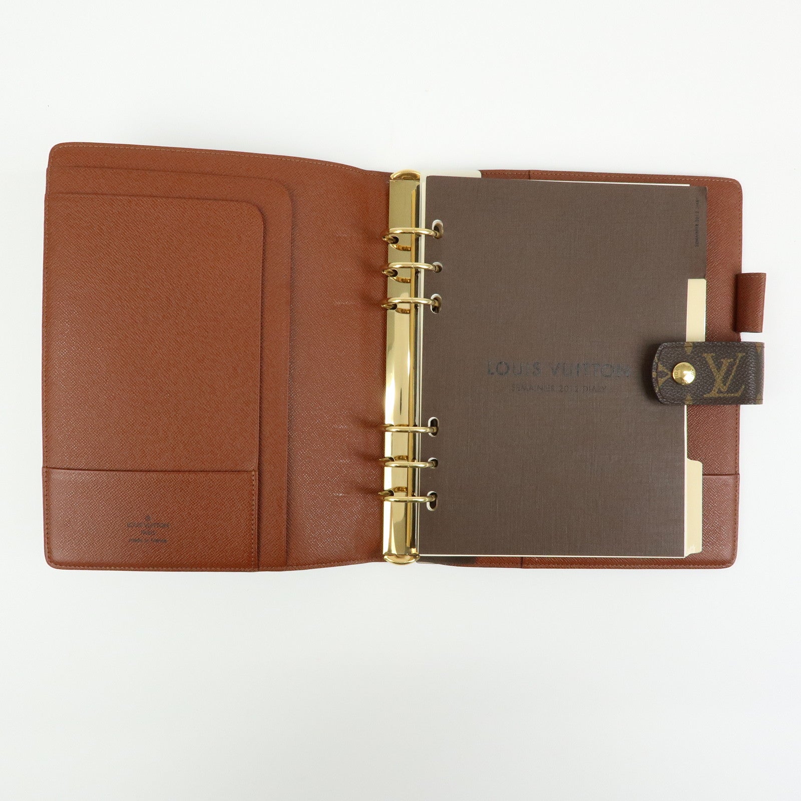 Louis Vuitton Monogram Agenda GM Planner Cover Brown R20106