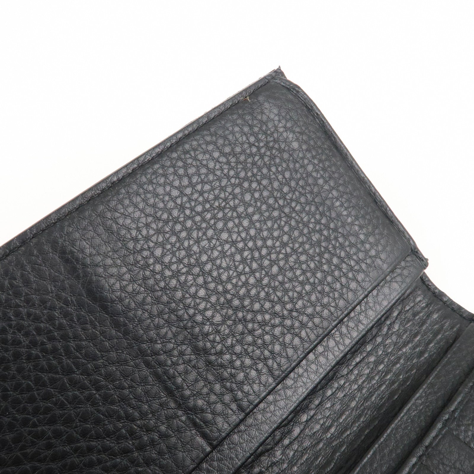 Christian Dior Trotter Canvas Leather Long Wallet Black