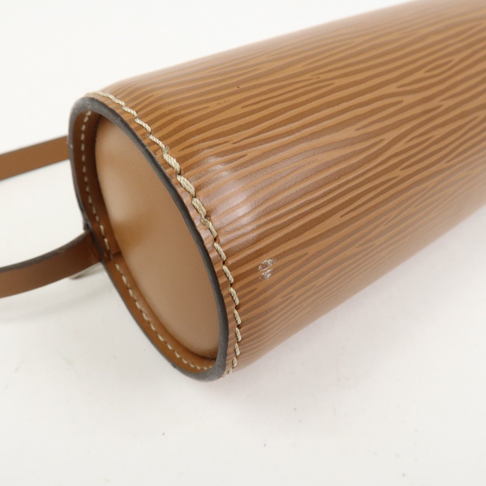 Louis Vuitton Epi Soufflot Hand Bag Shoulder Bag Zipang Gold M52228